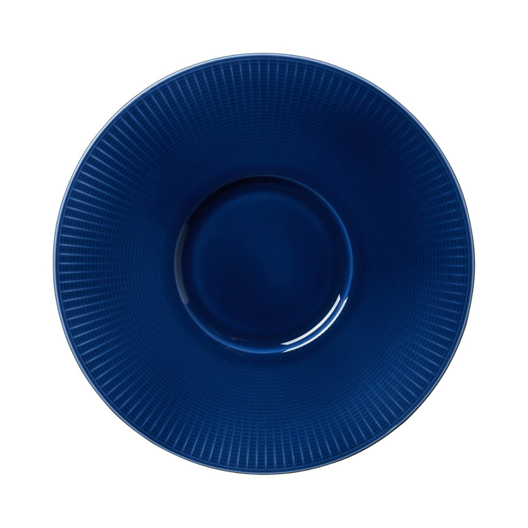 Steelite TALERZ Z DŁUGIM RANTEM WILLOW AZURE GOURMET 28,5 cm PORCELANA NIEBIESKA