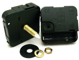 Mechanizm zegarowy z gwintem 24mm cichy