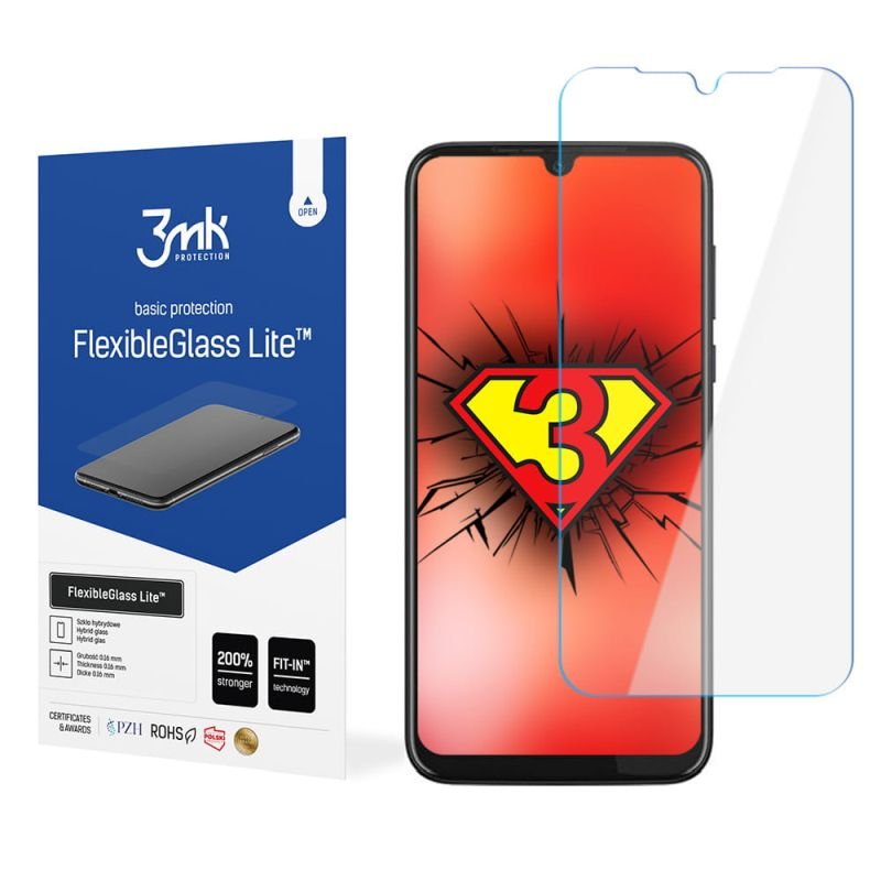Niepękające szkło hybrydowe do Motorola One Vision Plus  - 3mk FlexibleGlass Lite