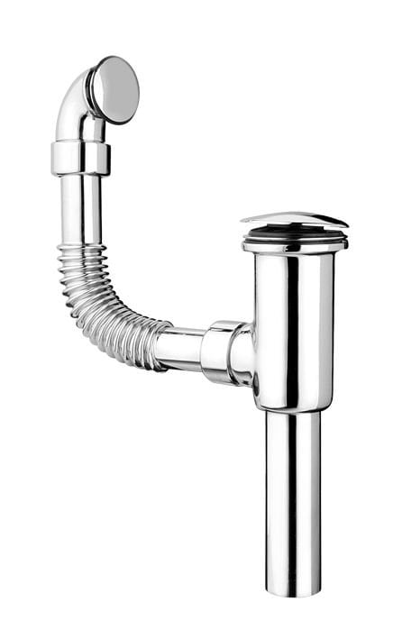 McAlpine Spust umywalkowy klik-klak dekoracyjny 5/4"x60mm z przelewem chrom