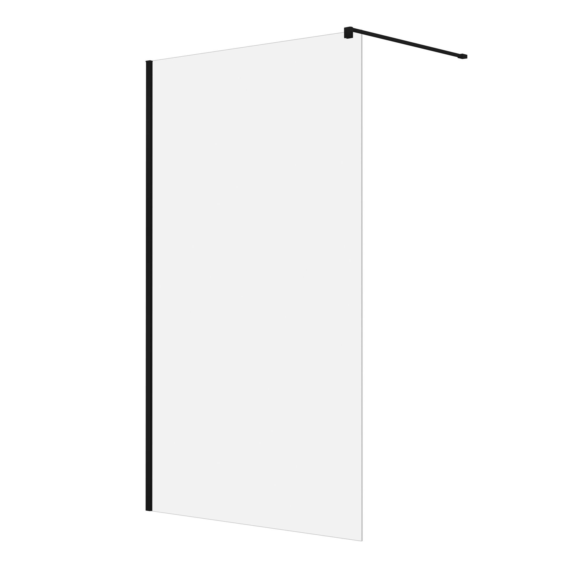 New Trendy Kabina Prysznicowa Walk-In Vero Black 100X200 CER-0301