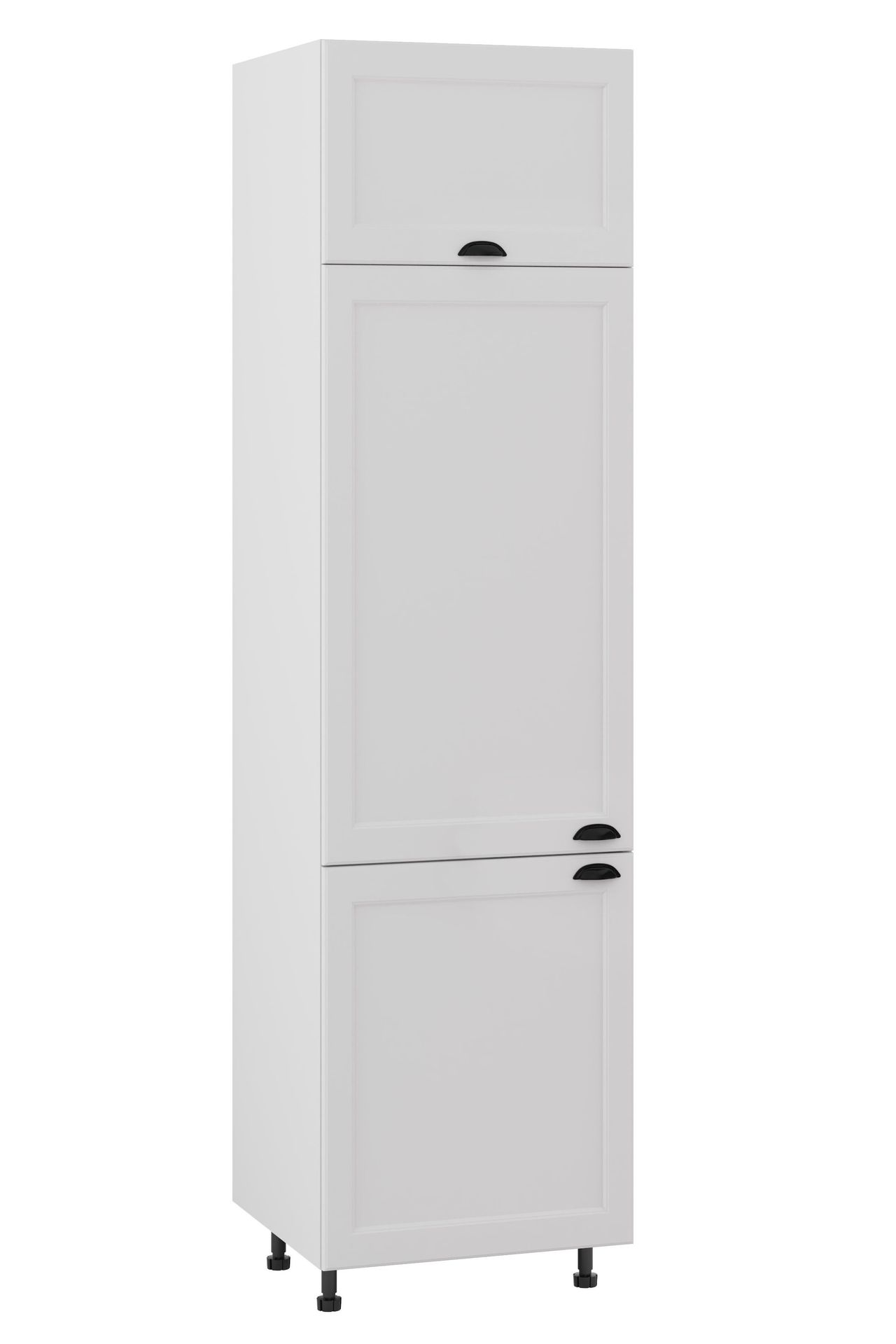 London Słupek Pod Zabudowę Lodówki Wysoki Dl-60-220 Hk-Xs Blum Biały Mat