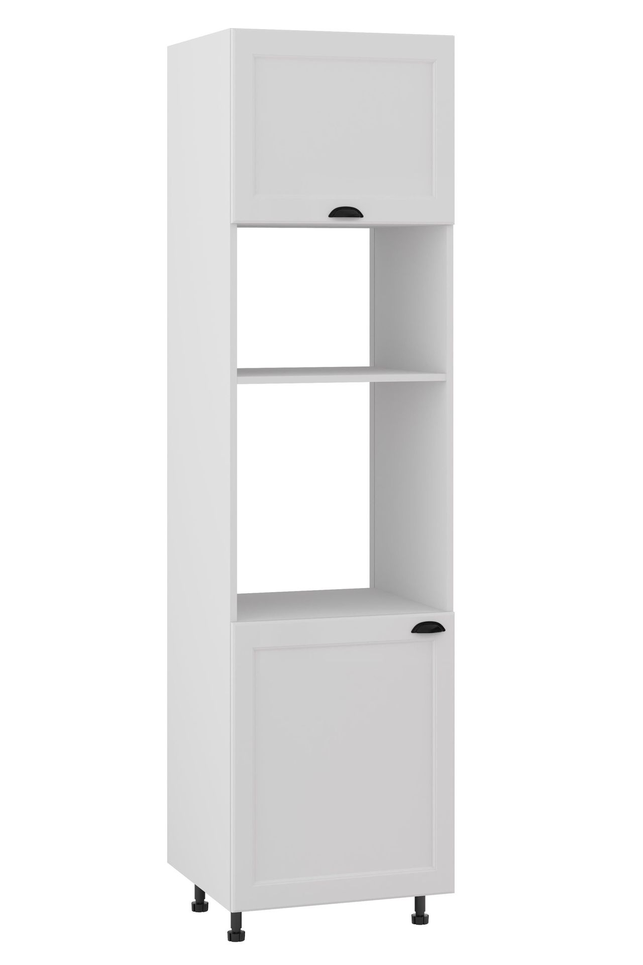 London Słupek Pod Zabudowę Piekarnika/Mikrofalówki Wysoki Dpp-60-38-220 Hk-Xs Blum Biały Mat