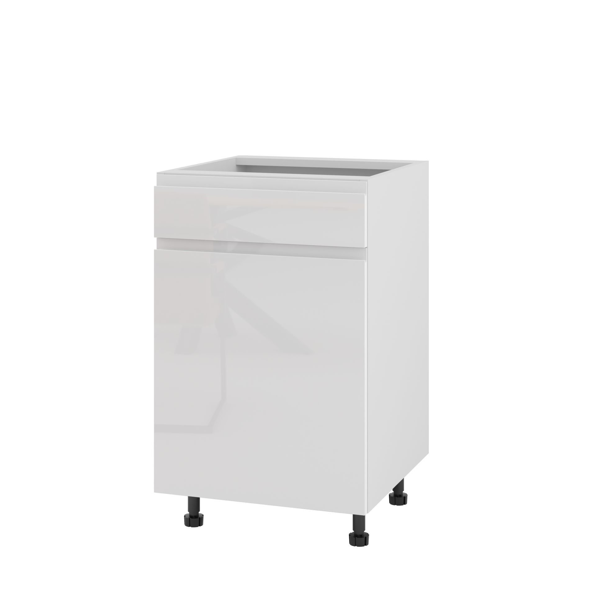 Rimini Szafka Dolna Lewa D1S-50_Modern Biały Połysk