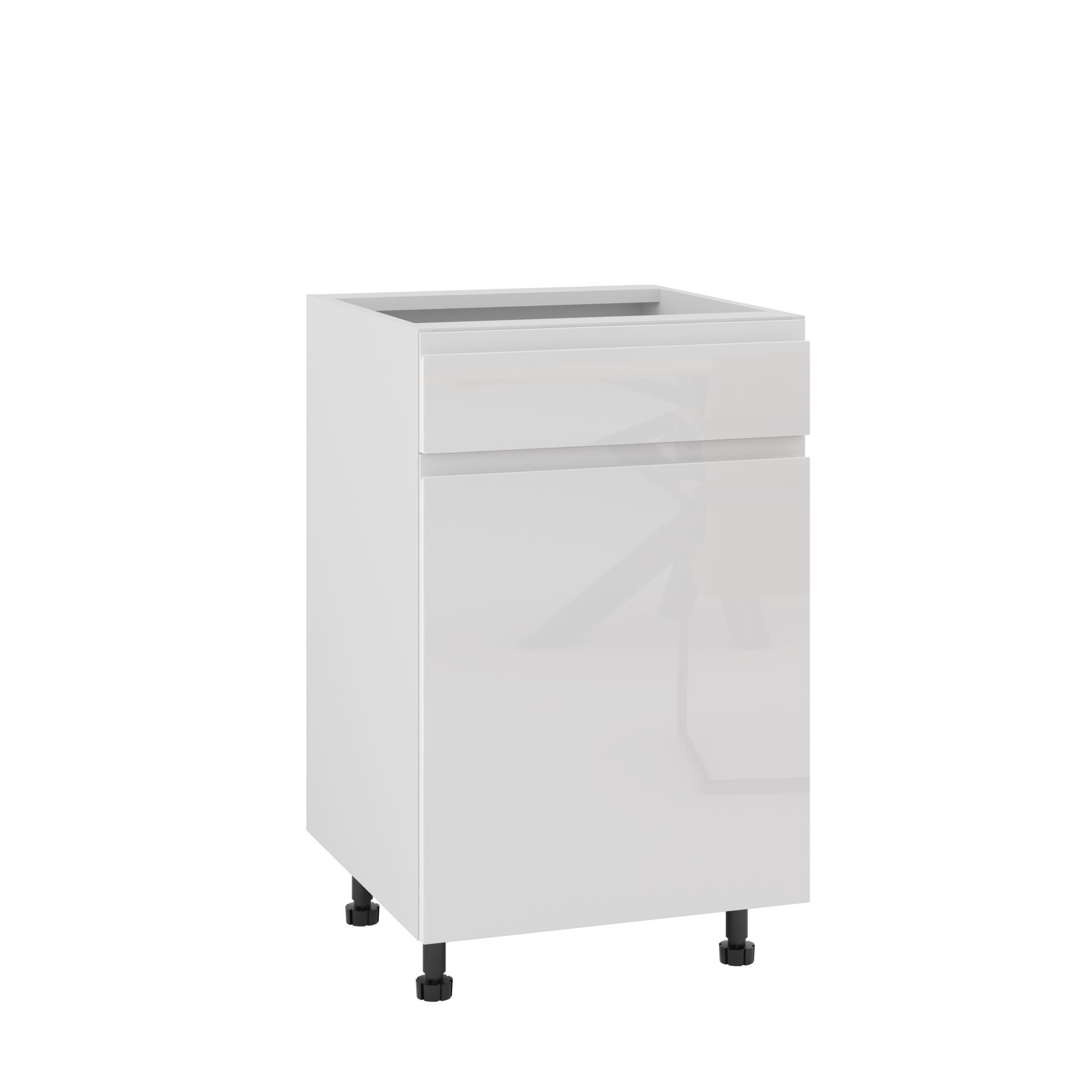 Rimini Szafka Dolna Prawa D1S-50_Metabox Biały Połysk