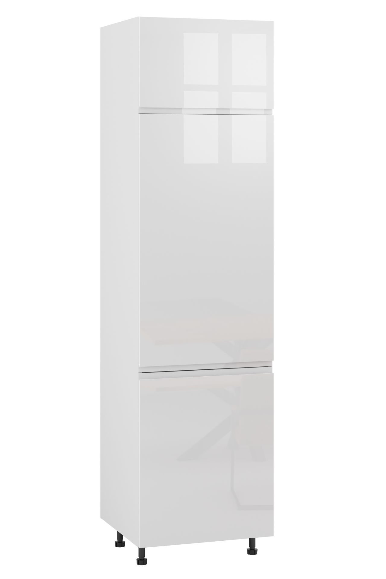 Rimini Słupek Pod Zabudowę Lodówki Wysoki Prawy Dl-60-220 Hk-Xs Blum Biały Połysk