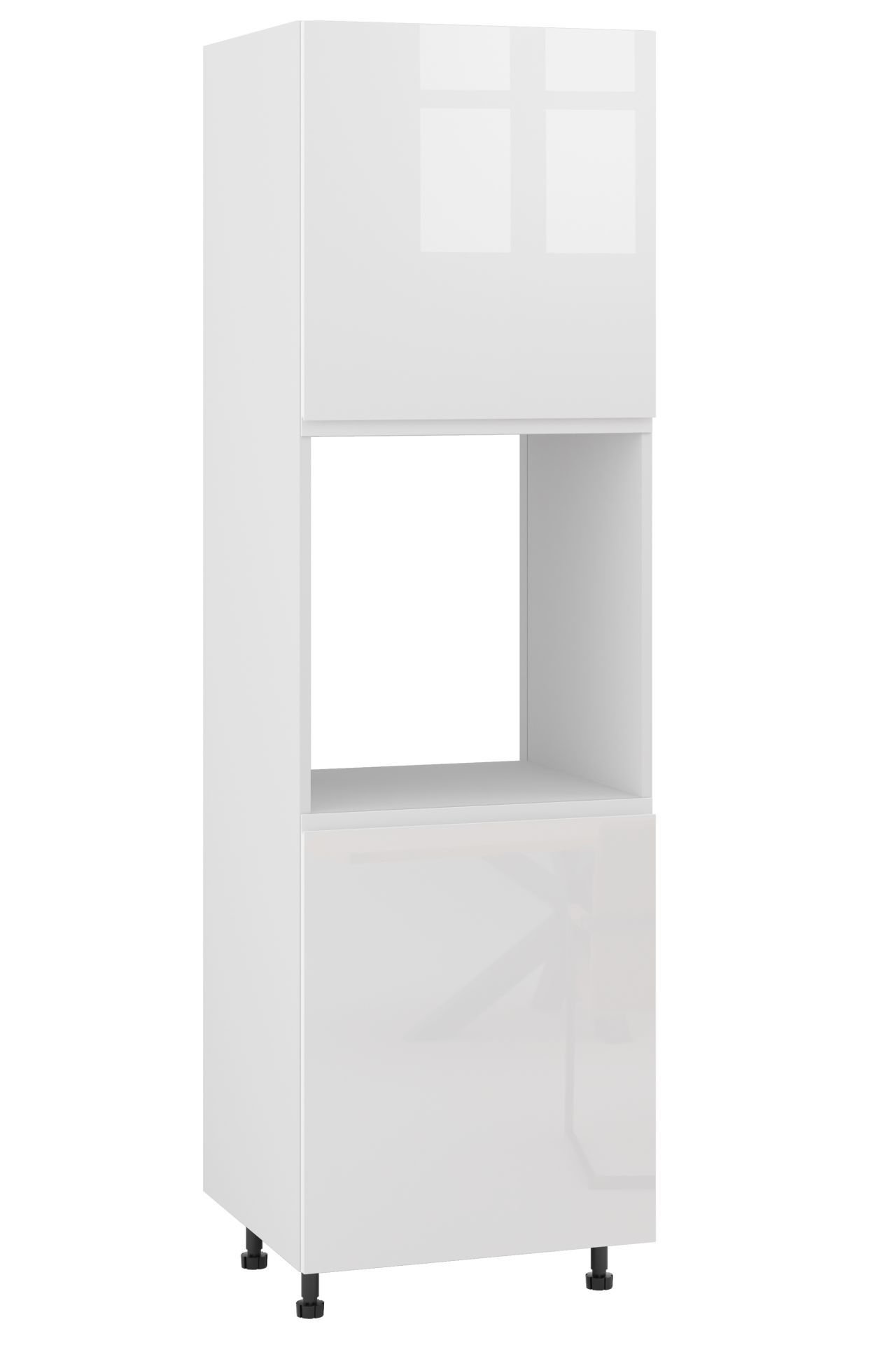 Rimini Słupek Pod Zabudowę Piekarnika Prawy Dp-60-197 Biały Połysk