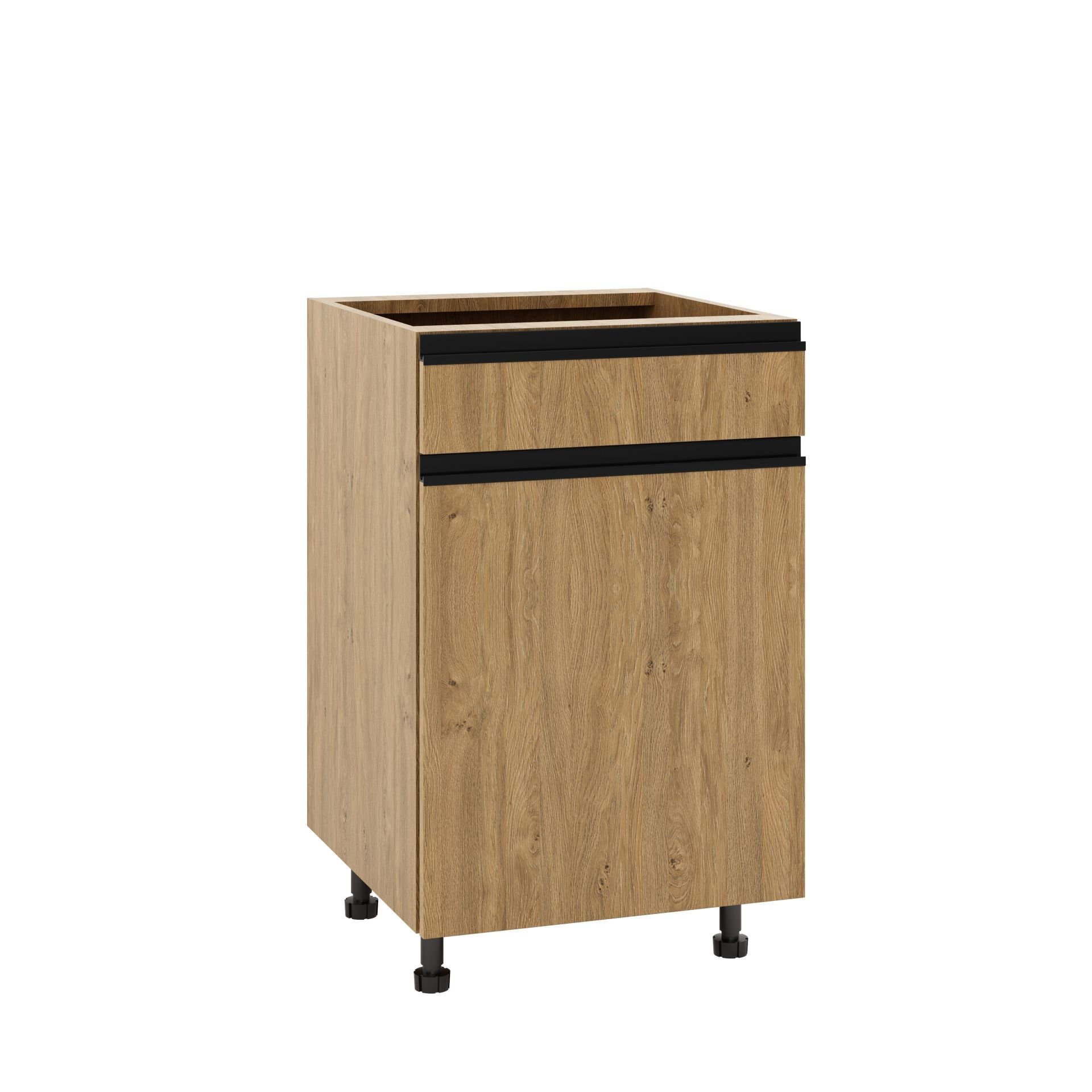 Bari Plus Szafka Dolna Prawa D1S-50_Modern Dąb Kamienny