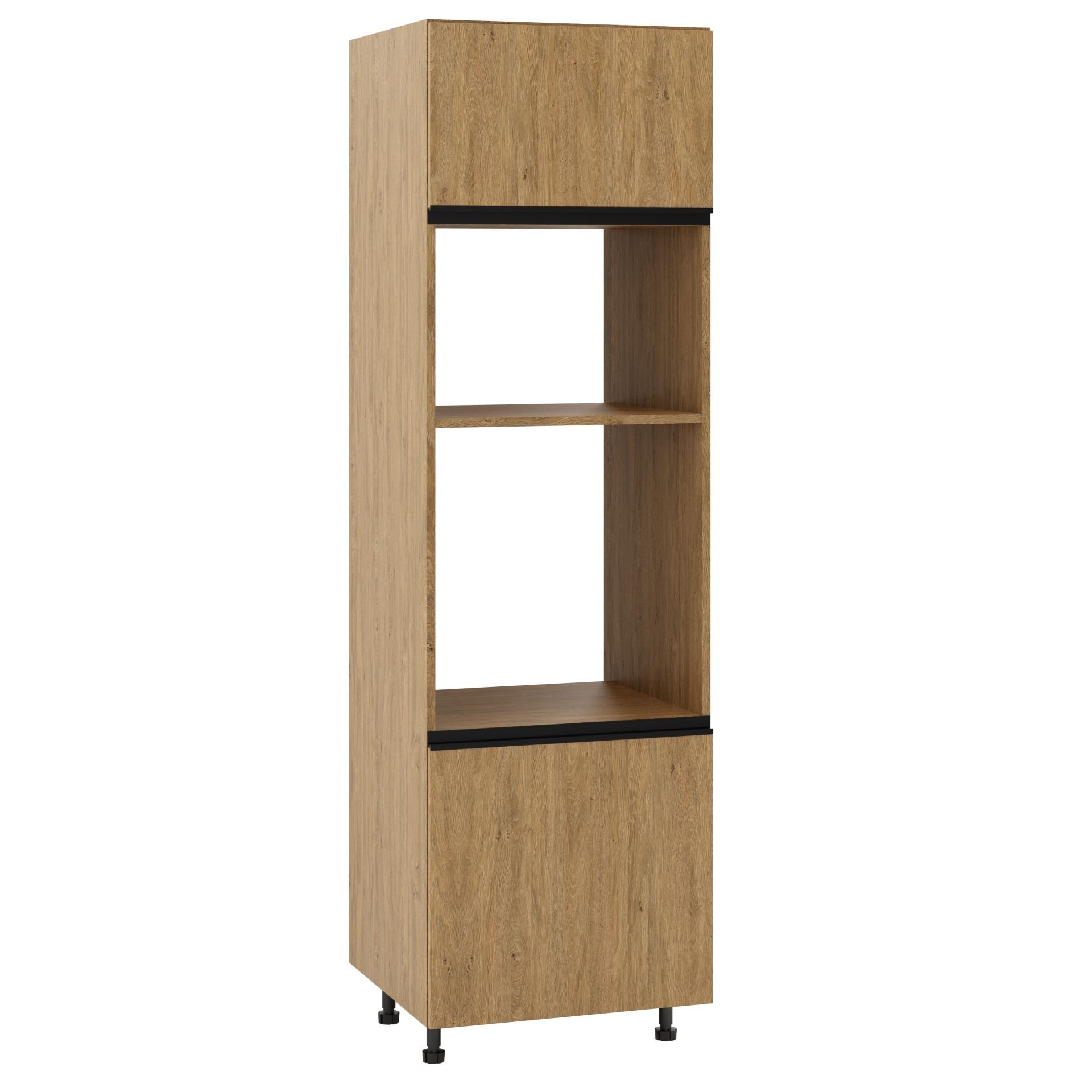 Bari Plus Słupek Pod Zabudowę Piekarnika/Mikrofalówki Prawy Dpp-60-38-197 Hk-Xs Dąb Kamienny