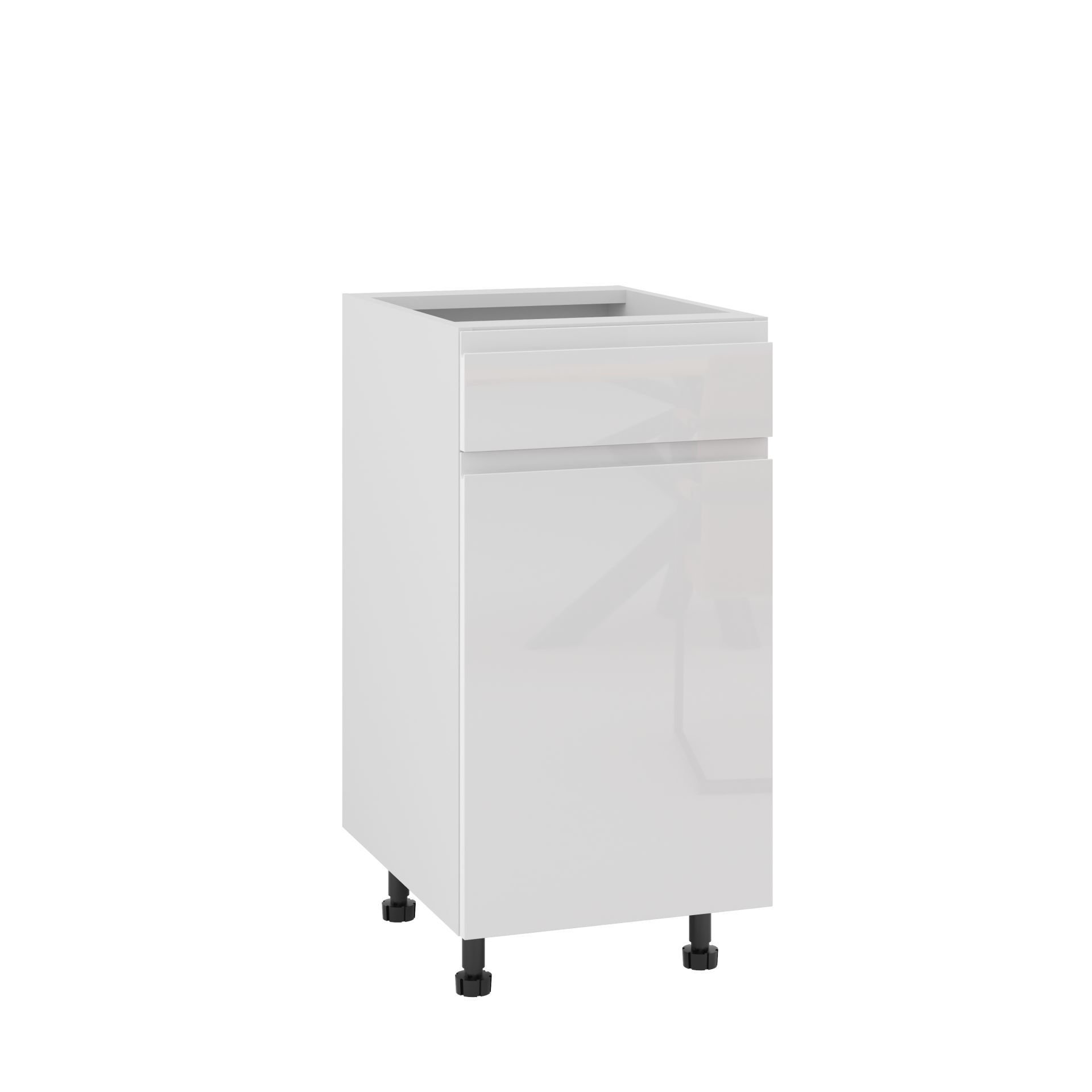 Rimini Szafka Dolna D1S-40_Metabox Biały Połysk