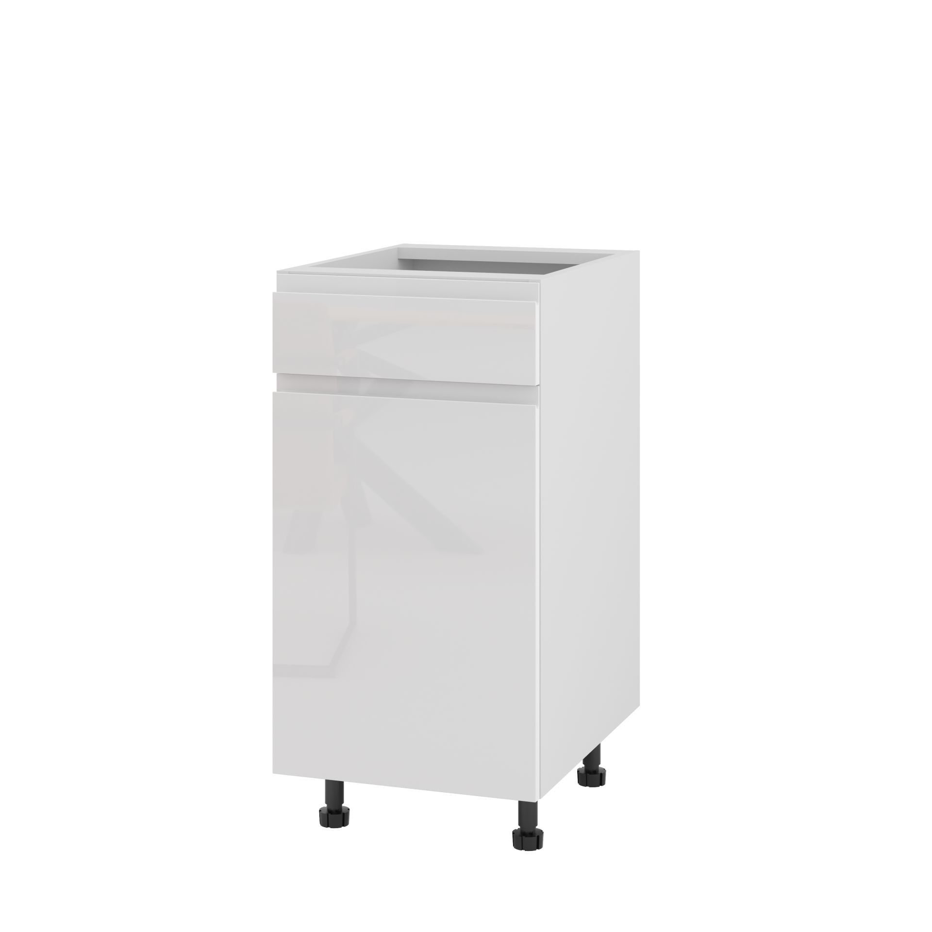 Rimini Szafka Dolna Lewa D1S-40_Modern Biały Połysk