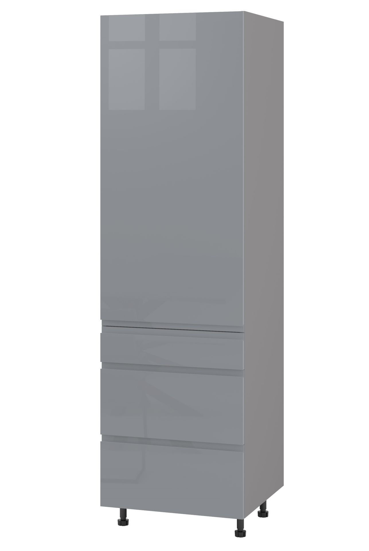 Rimini Słupek Ds3-60-197_Modernbox Lewy Szary Połysk