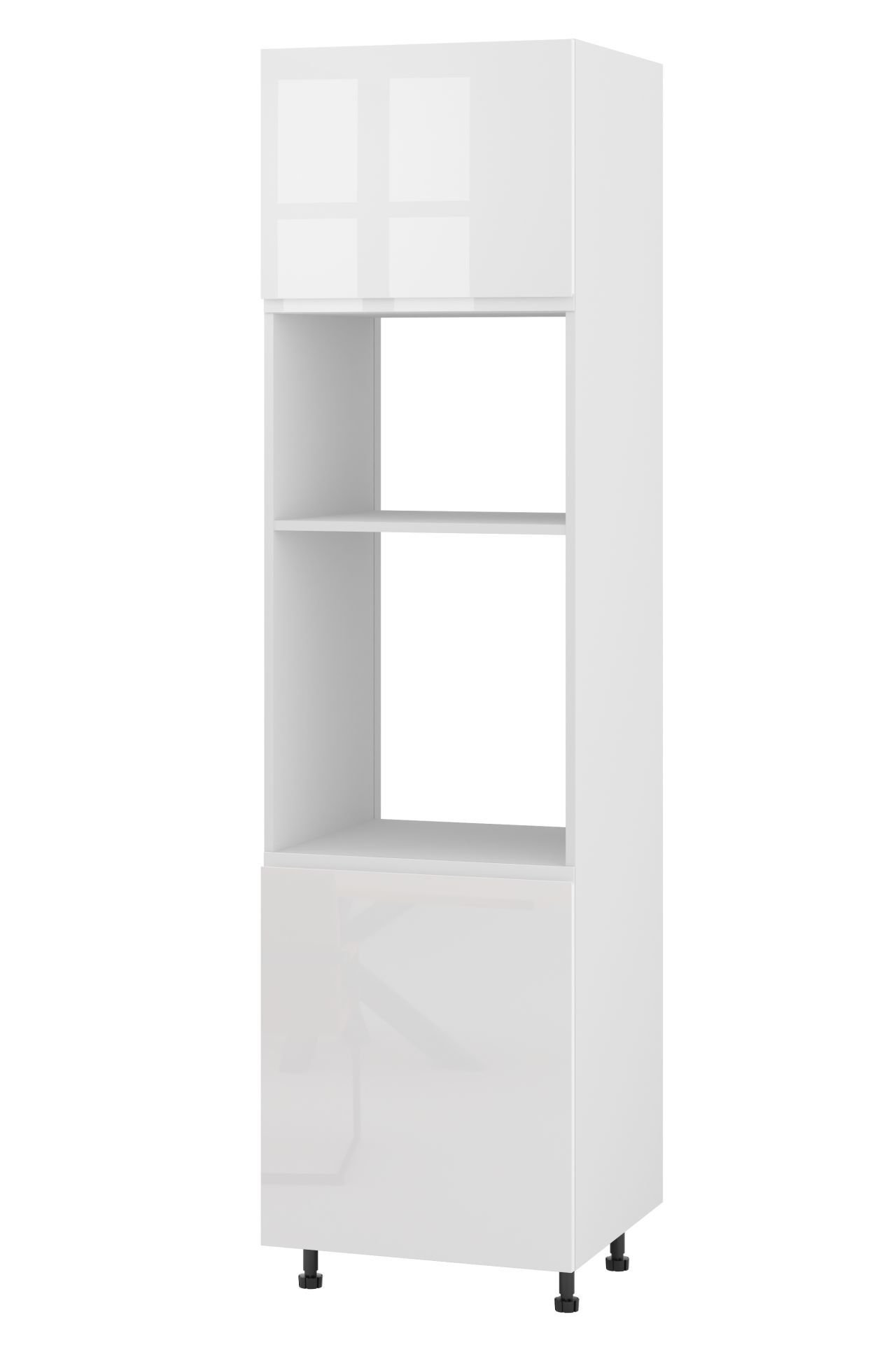 Rimini Słupek Pod Zabudowę Piekarnika/Mikrofalówki Wysoki Lewy Dpp-60-38-220 Biały Połysk