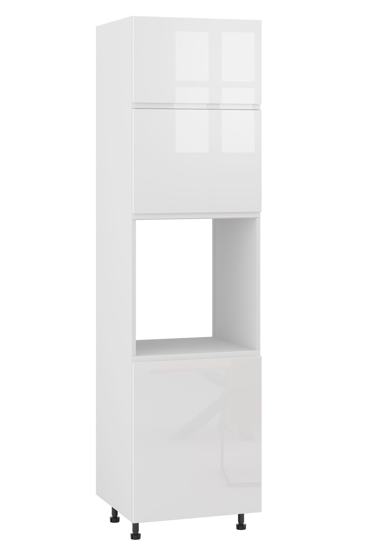 Rimini Słupek Pod Zabudowę Piekarnika Wysoki Lewy Dp-60-220 Hk-Xs Blum Biały Połysk