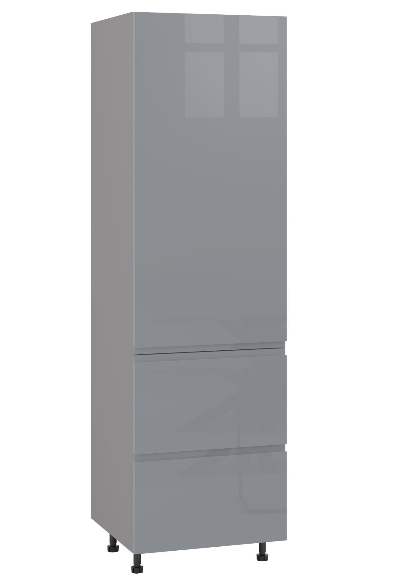 Rimini Słupek Ds2-60-197_Blum Prawy Szary Połysk