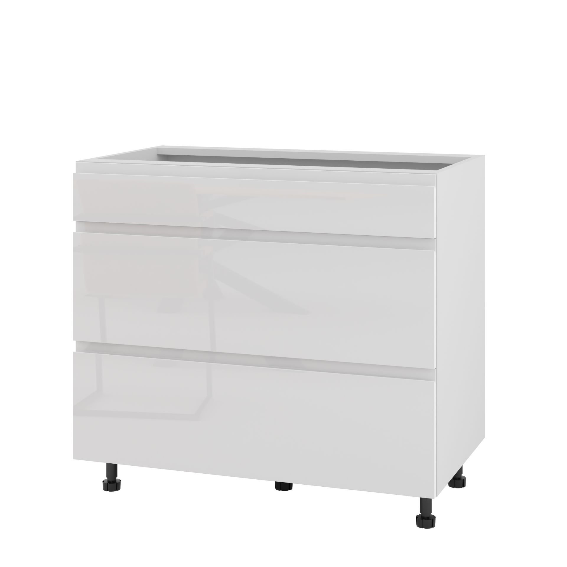 Rimini Szafka Dolna Ds-90-2W-1N_Modern Biały Połysk