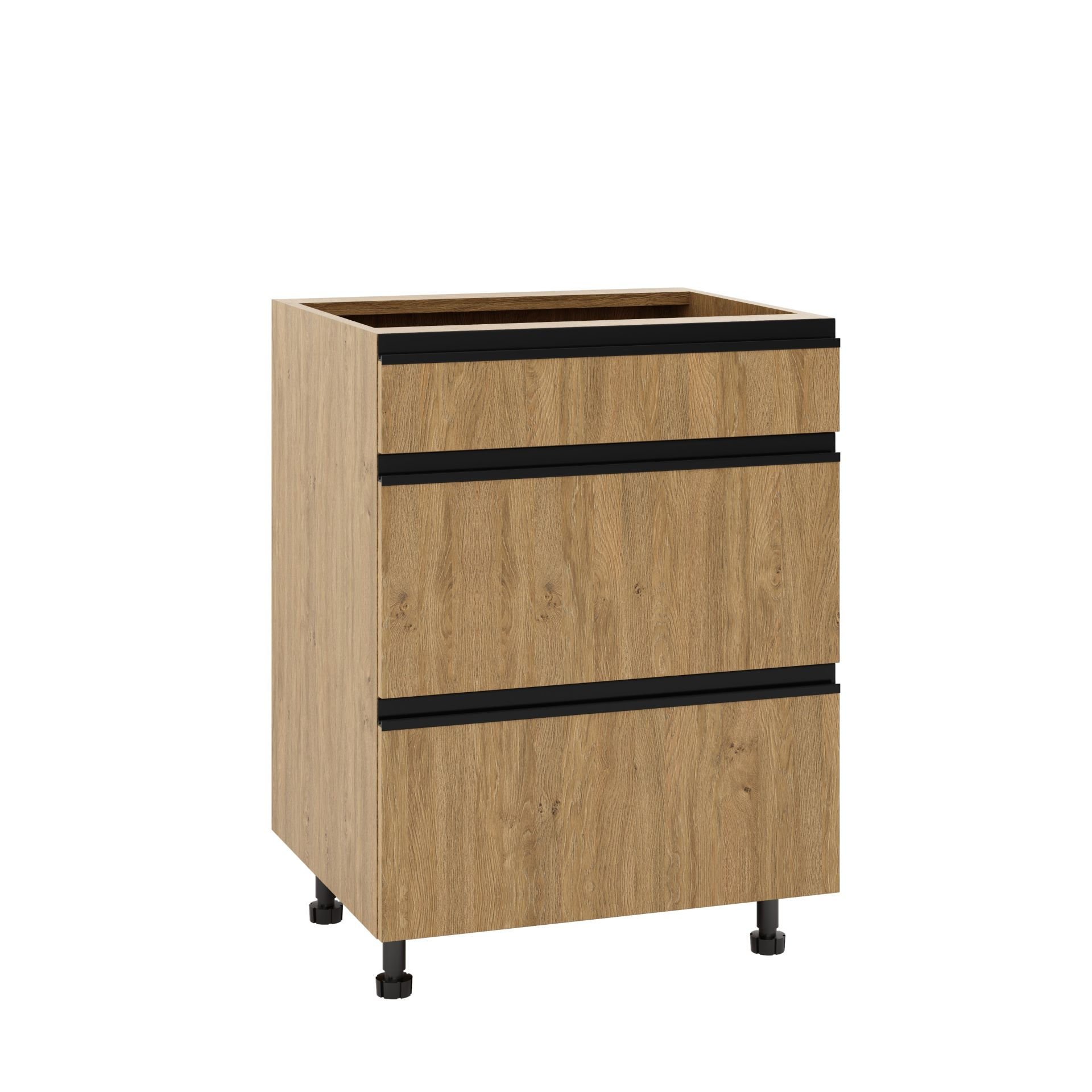 Bari Plus Szafka Dolna Ds-60-2W-1N_Blum Dąb Kamienny