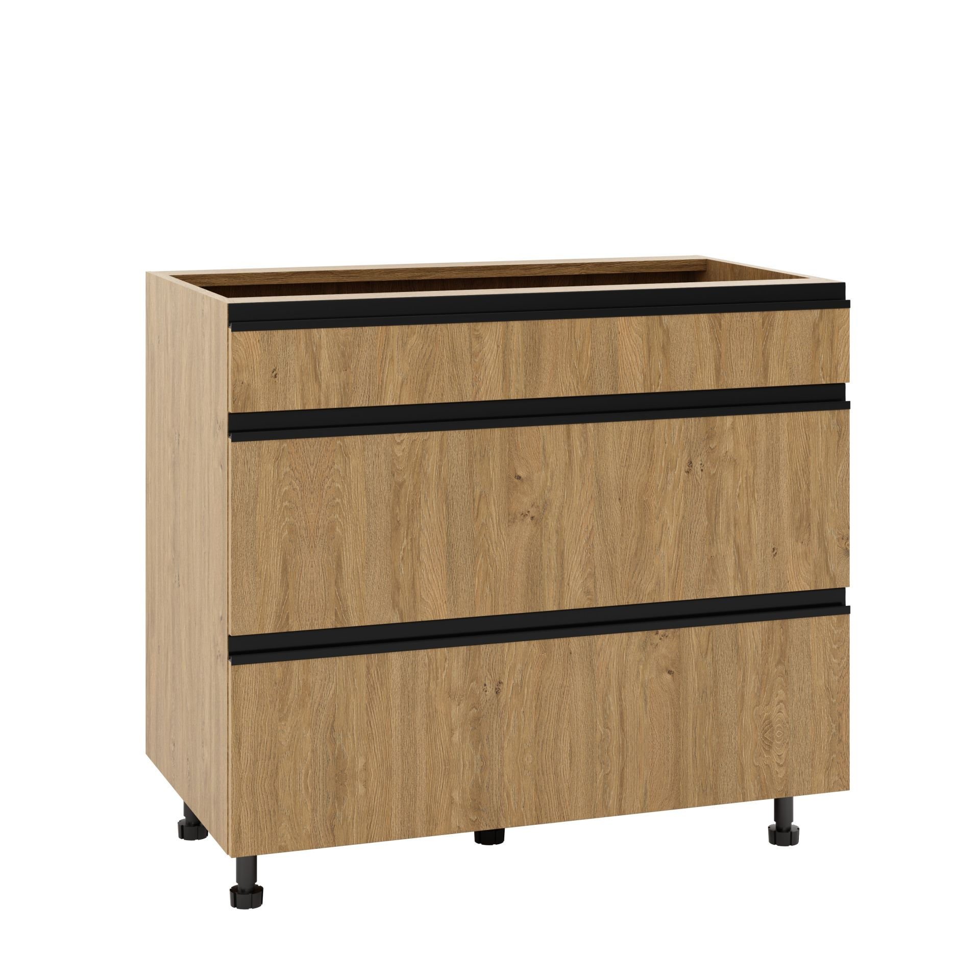 Bari Plus Szafka Dolna Ds-90-2W-1N_Modern Dąb Kamienny