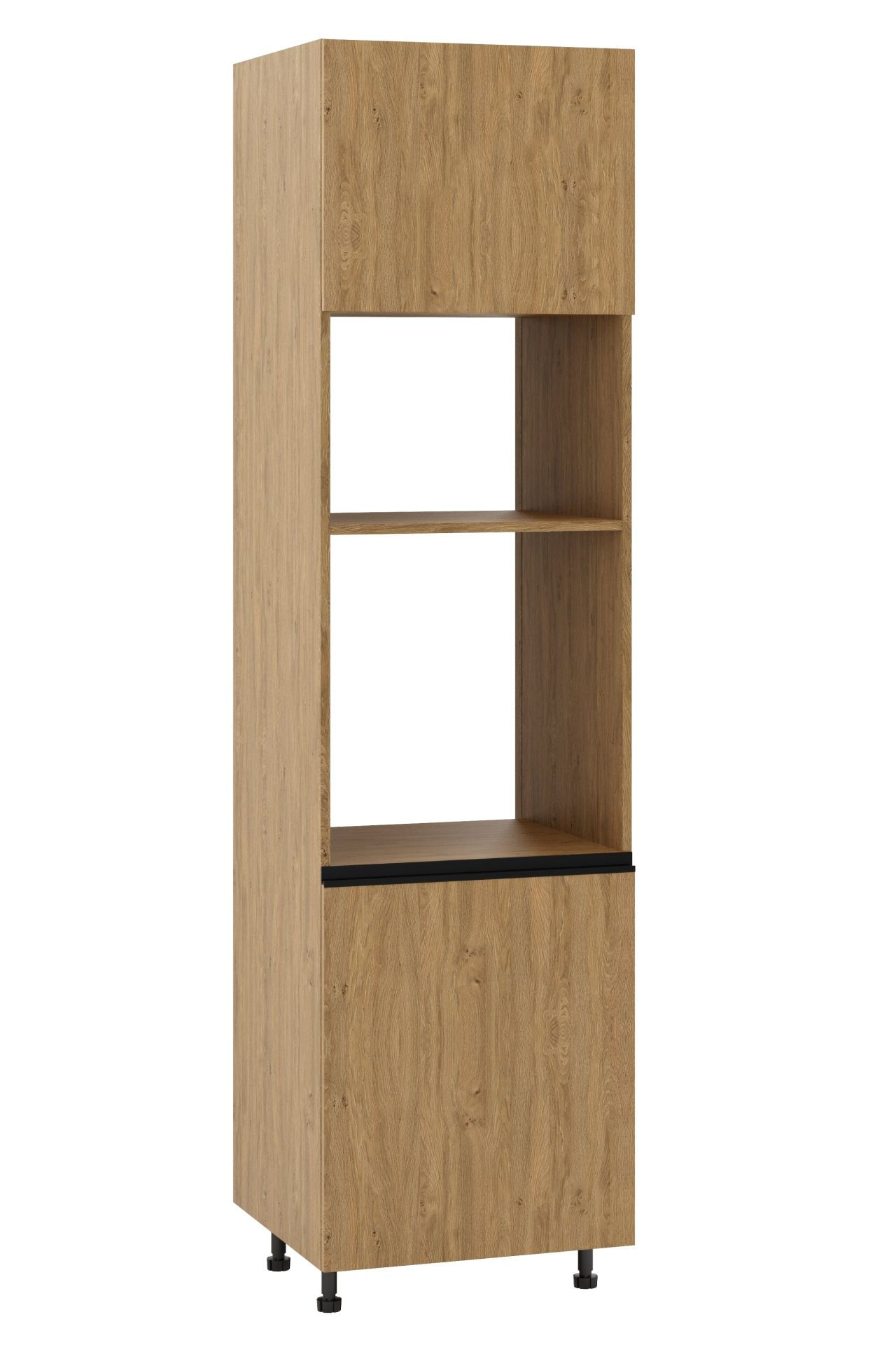 Bari Plus Słupek Pod Zabudowę Piekarnika/Mikrofalówki Prawy Dpp-60-38-220 Hk-Xs Dąb Kamienny