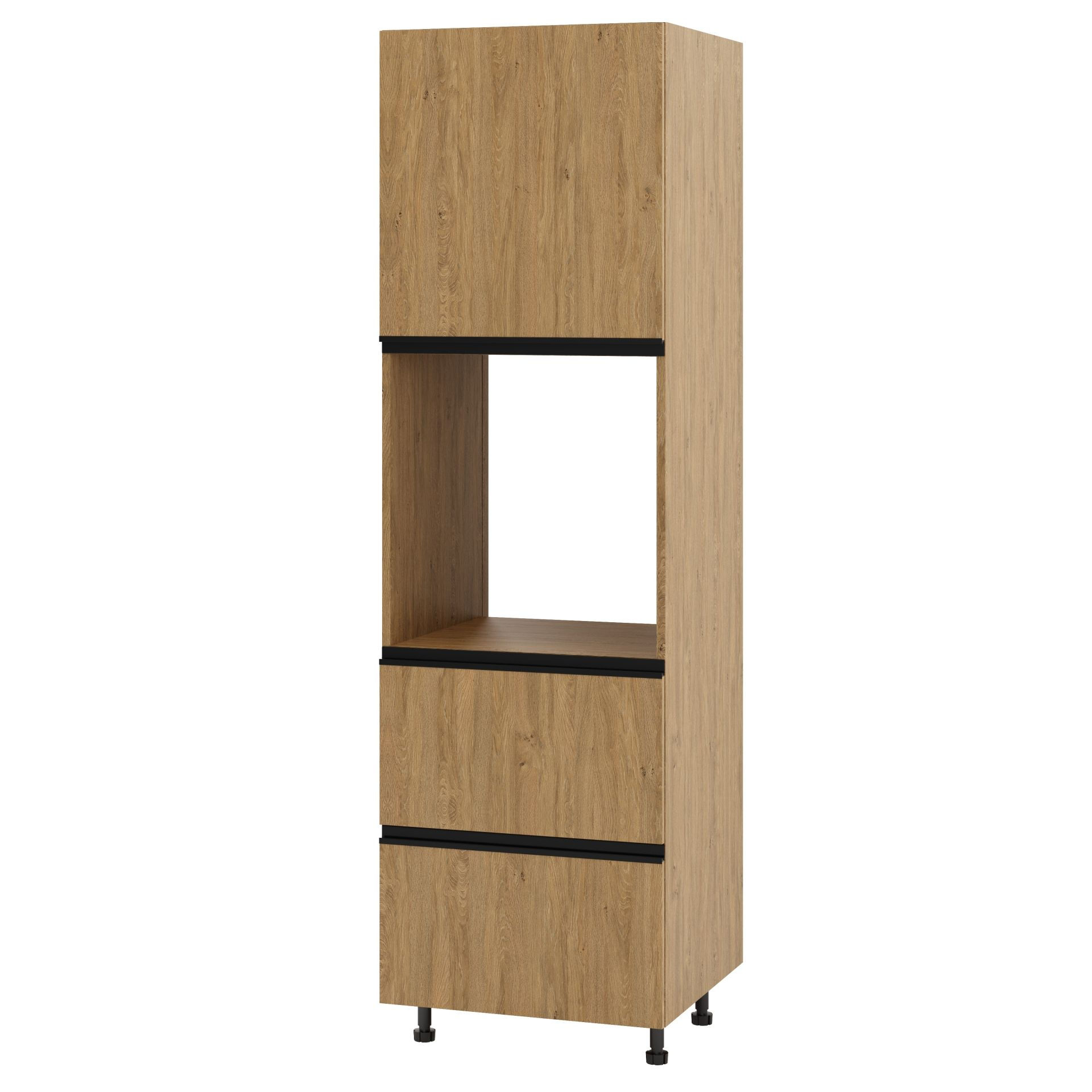 Bari Plus Słupek Pod Zabudowę Piekarnika Lewy Dps2-60-197_Modern Dąb Kamienny