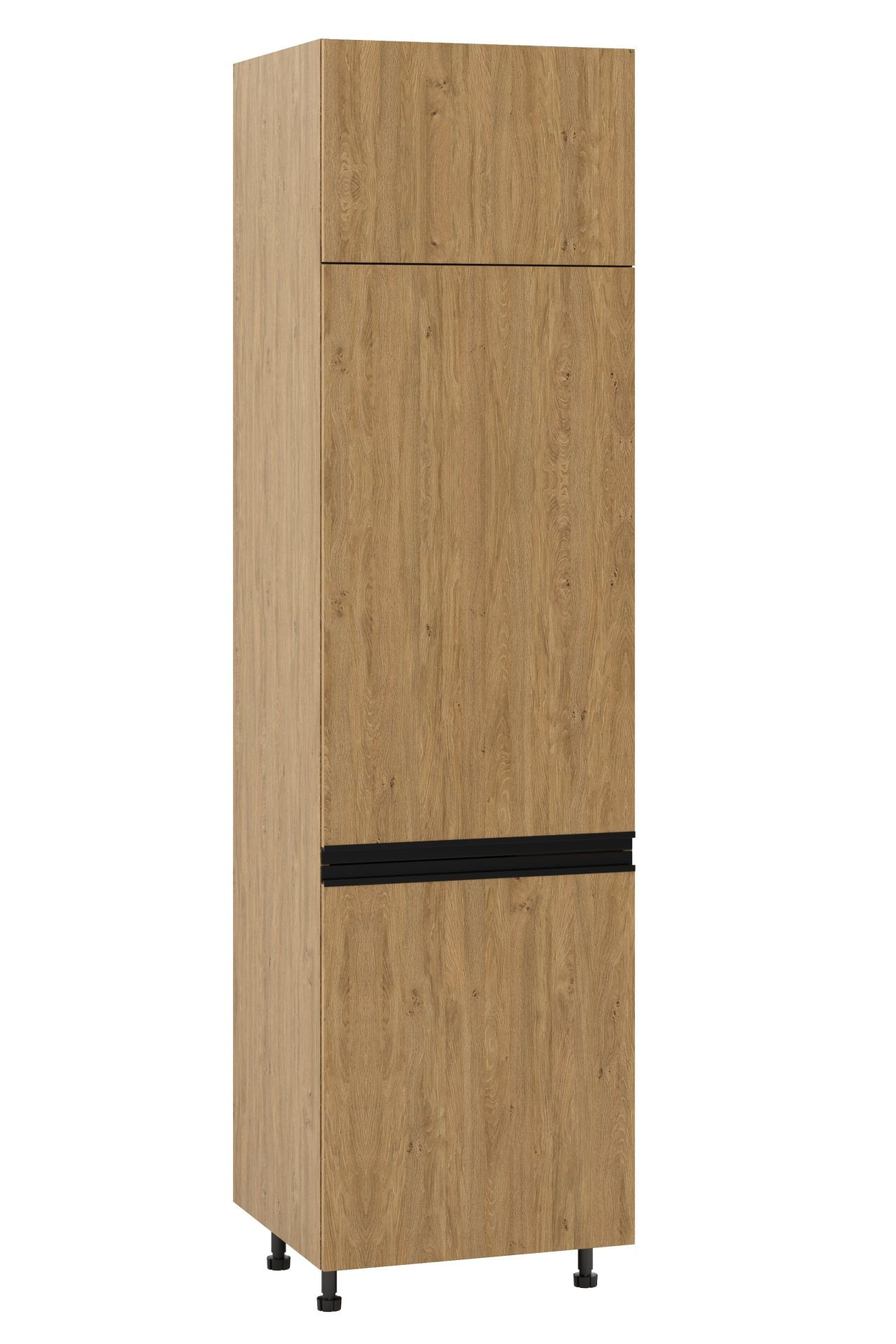 Bari Plus Słupek Pod Zabudowę Lodówki Wysoki Lewy Dl-60-220 Hk-Xs Dąb Kamienny