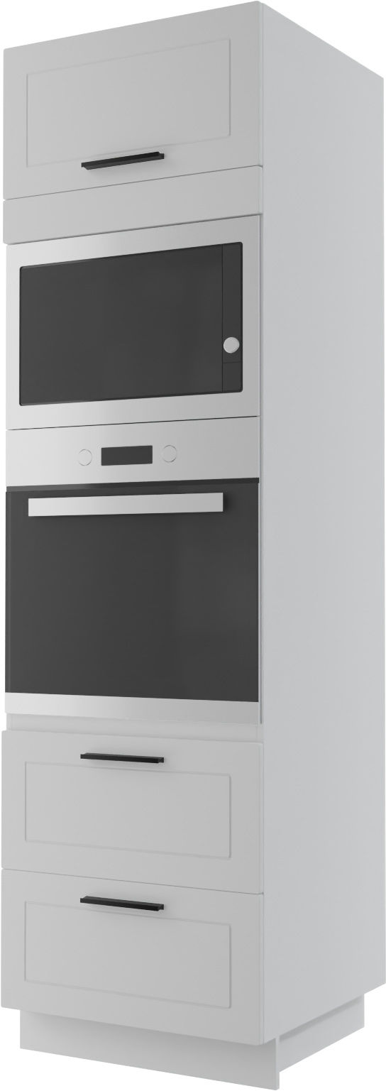 Bergamo Słupek Pod Zabudowę Piekarnika/Mikrofalówki D14/Ru/2M 284 Metabox Biały Mat