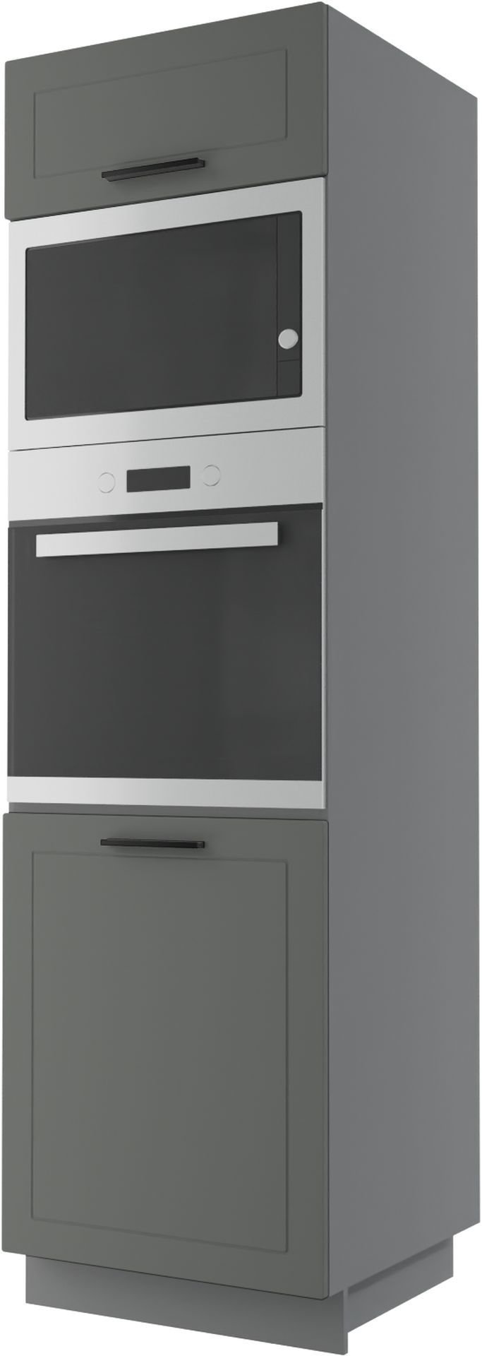 Bergamo Słupek Pod Zabudowę Piekarnika/Mikrofalówki D14/Ru/60/207 Szary Mat