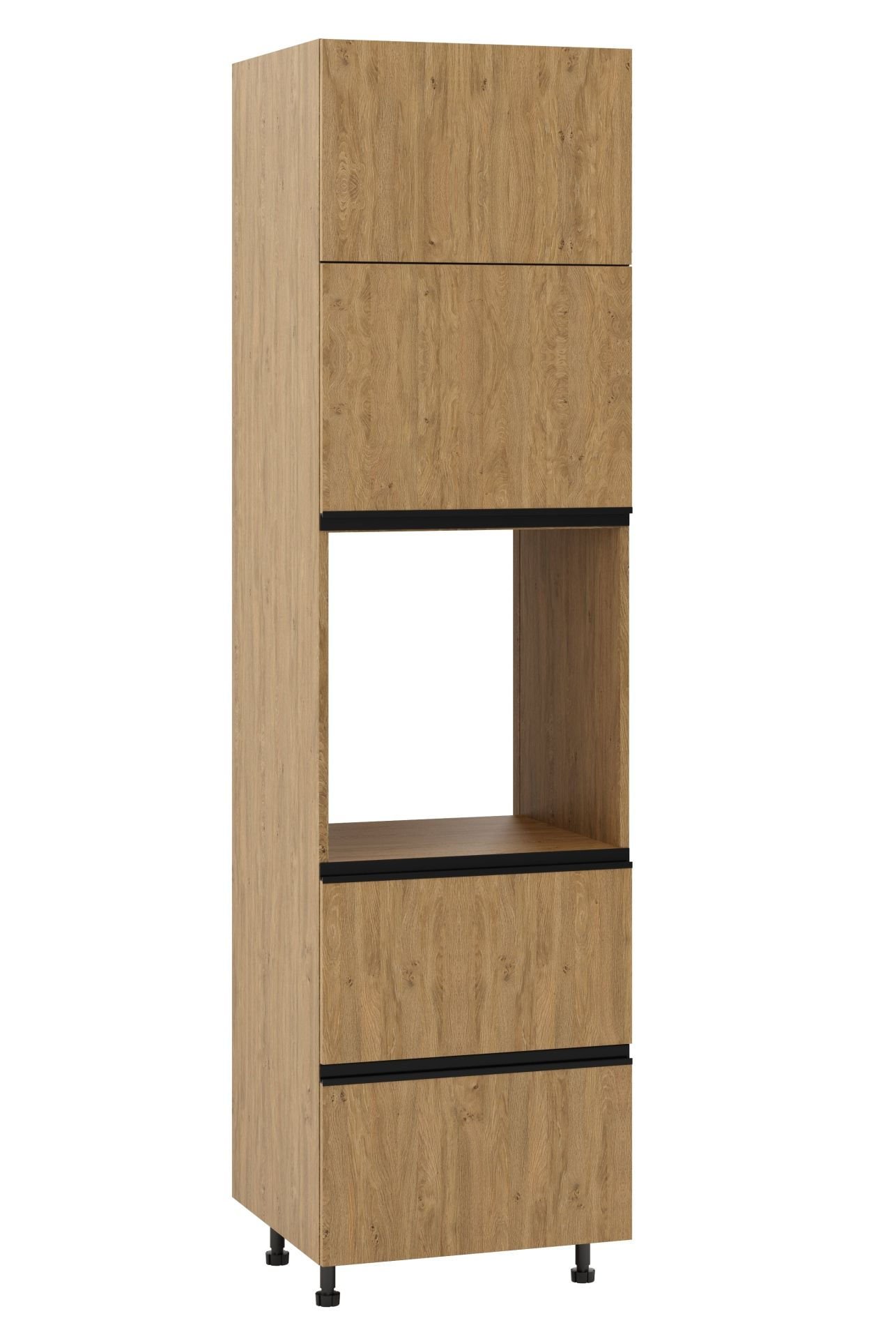 Bari Plus Słupek Pod Zabudowę Piekarnika Wysoki Dps2-60-220_Modern Dąb Kamienny