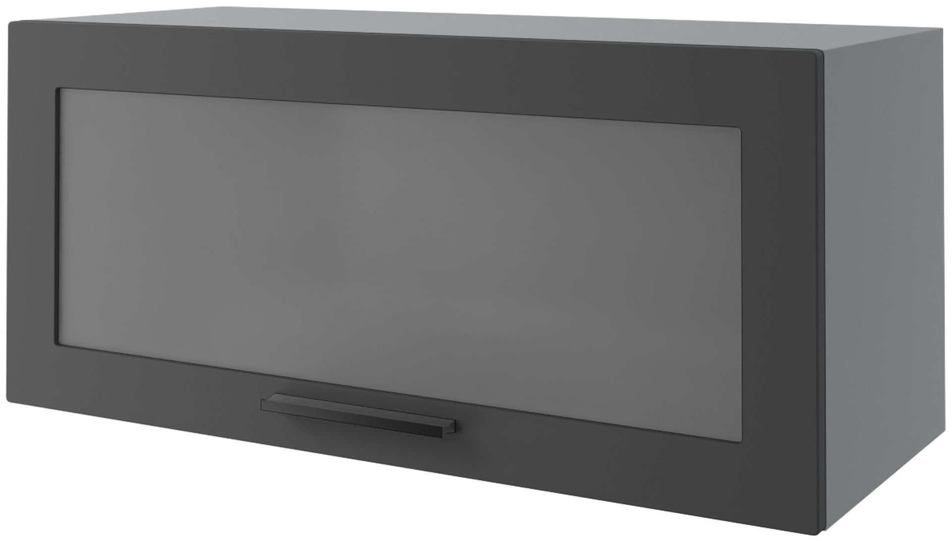 Bergamo Witryna Wisząca Niska W4Bs/80 Grafit Mat