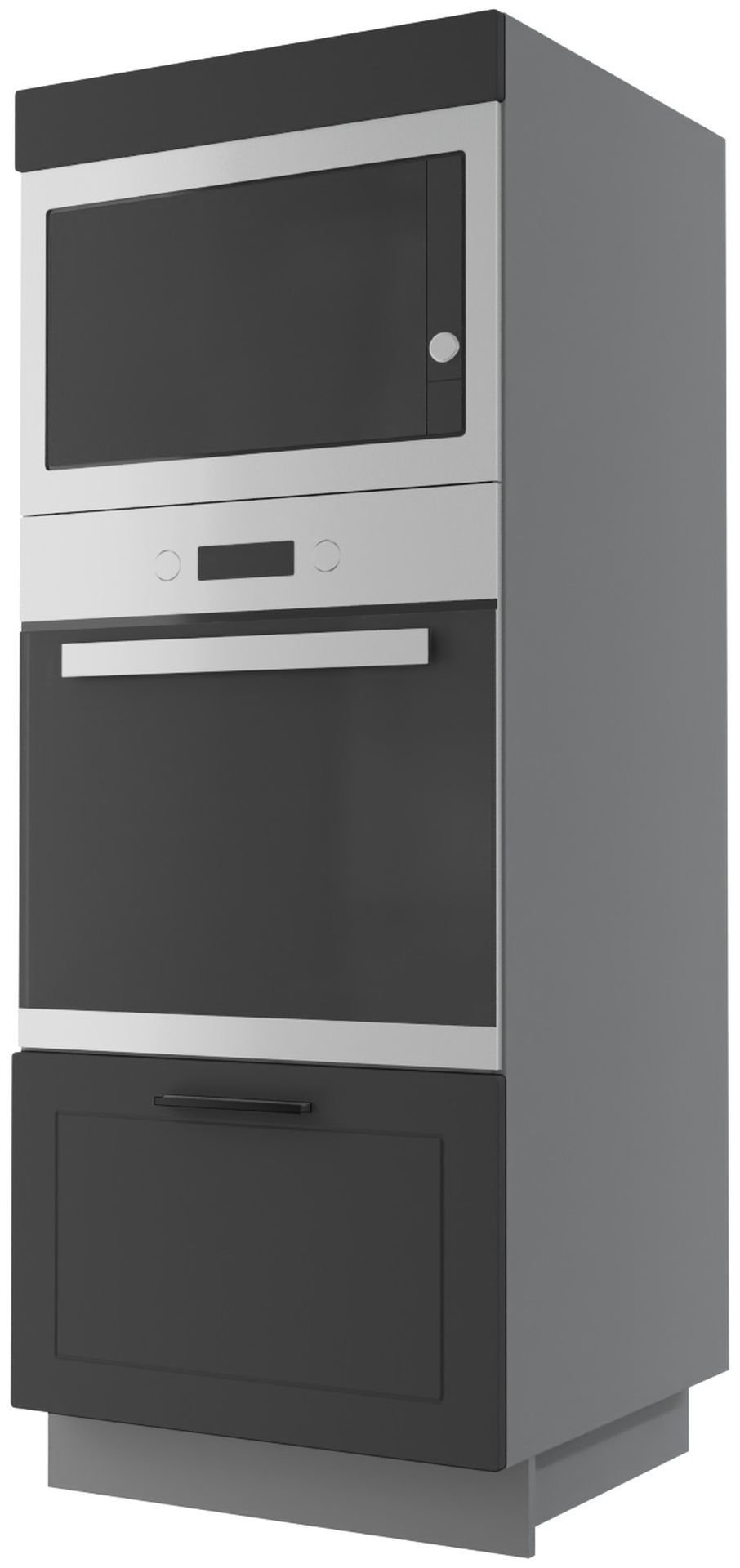 Bergamo Słupek Pod Zabudowę Piekarnika/Mikrofalówki D5Am/60/154 Metabox Grafit Mat