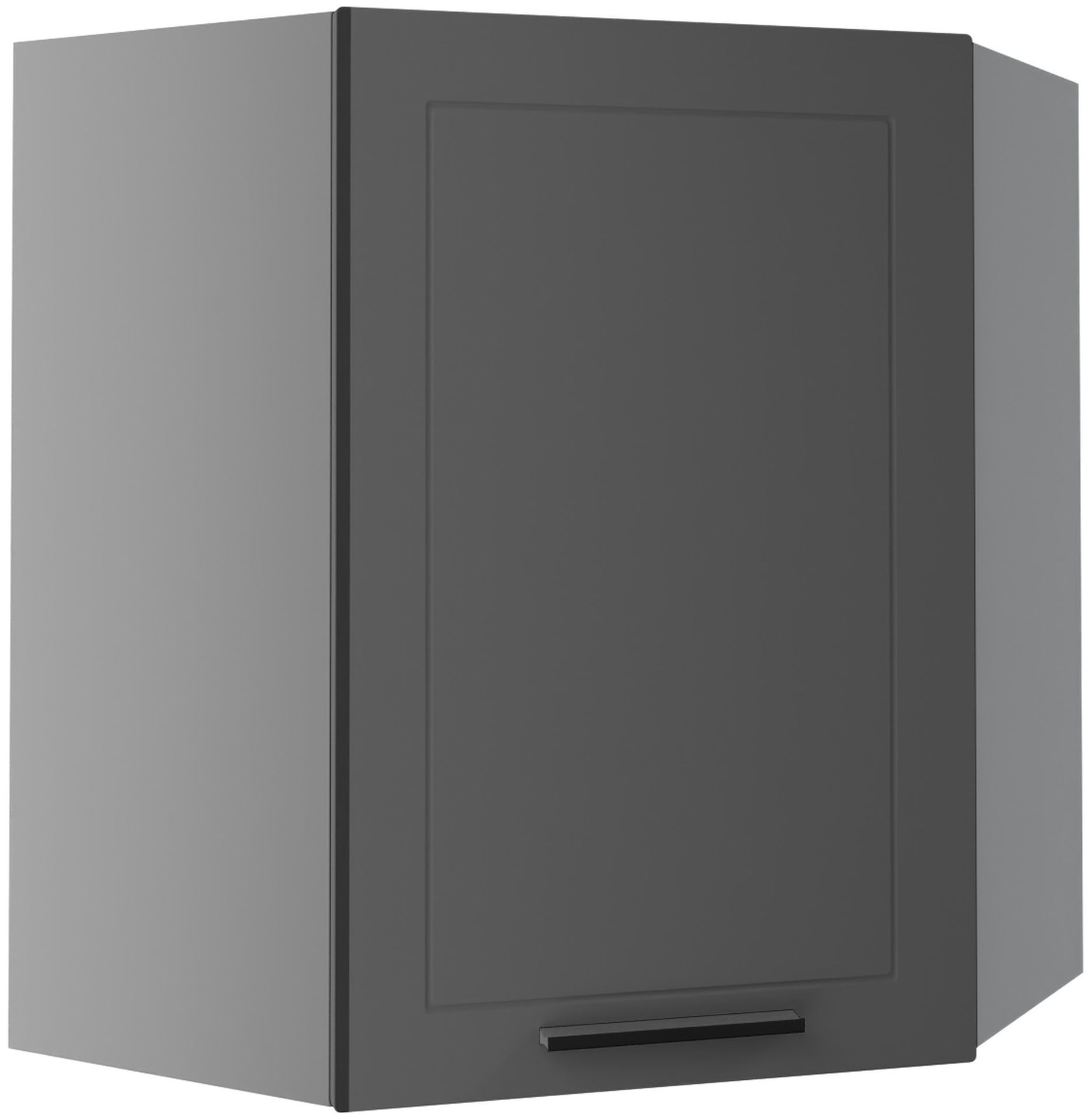 Bergamo Szafka Wisząca Narożna W10/60 Grafit Mat