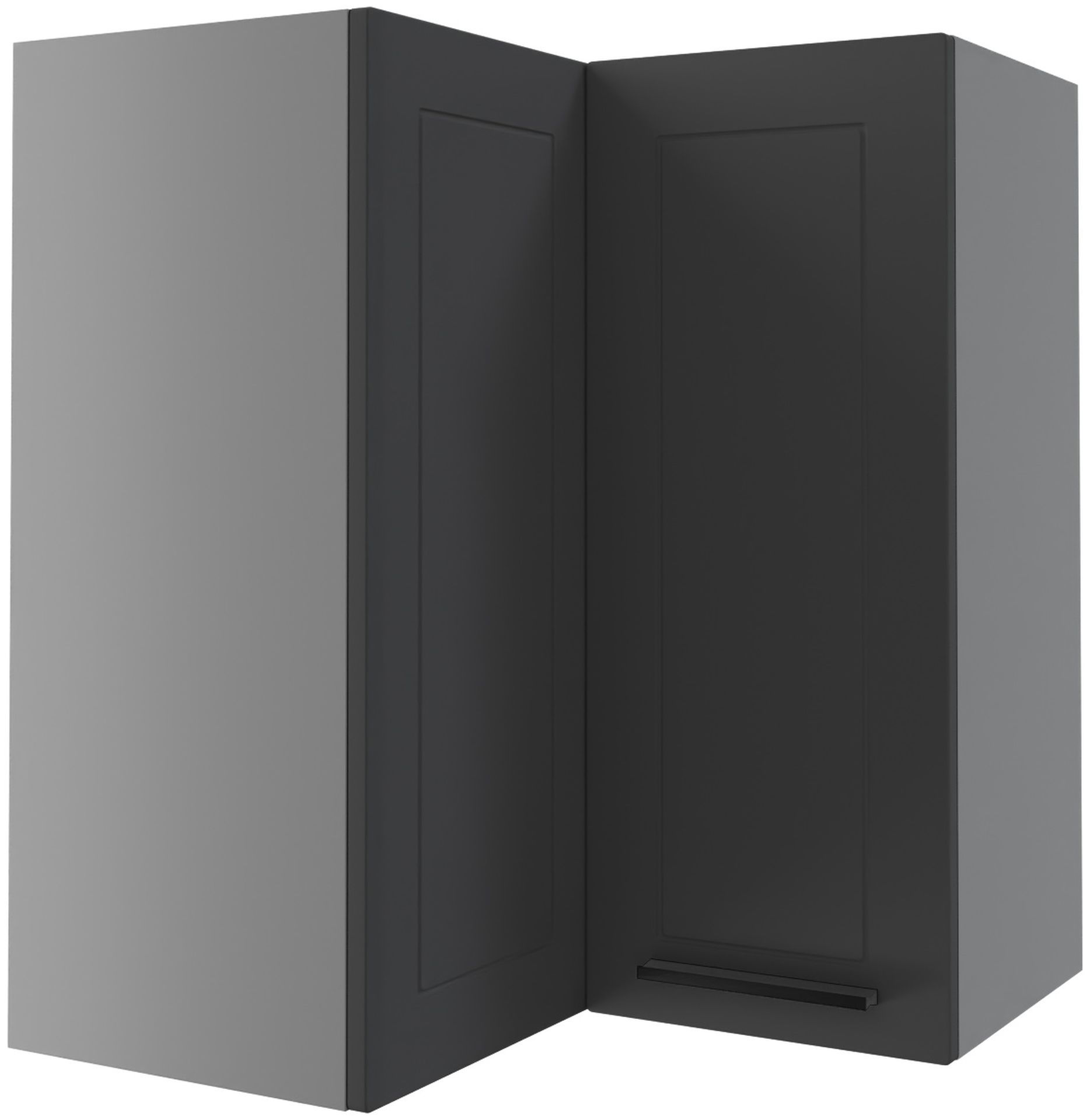 Bergamo Szafka Wisząca Narożna W12/60 Grafit Mat