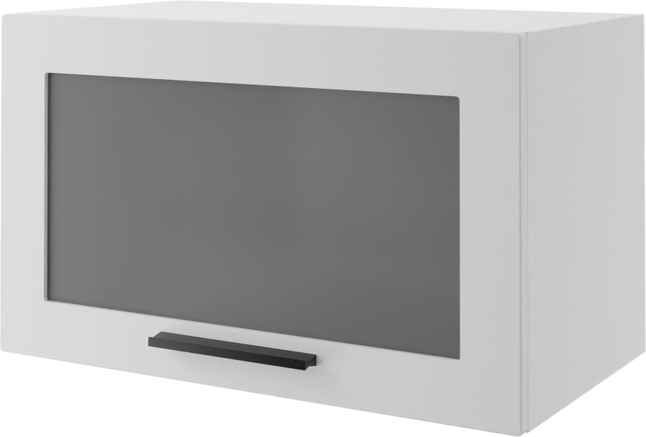 Bergamo Witryna Wisząca Niska W4Bs/60Av Biały Mat