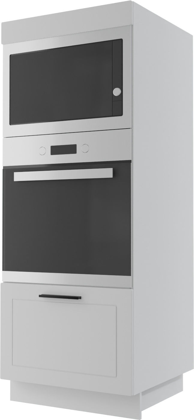 Bergamo Słupek Pod Zabudowę Piekarnika/Mikrofalówki D5Am/60/154 Metabox Biały Mat