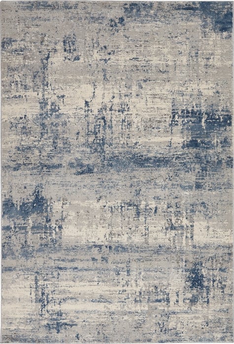 Rustic Texture Ivory Blue