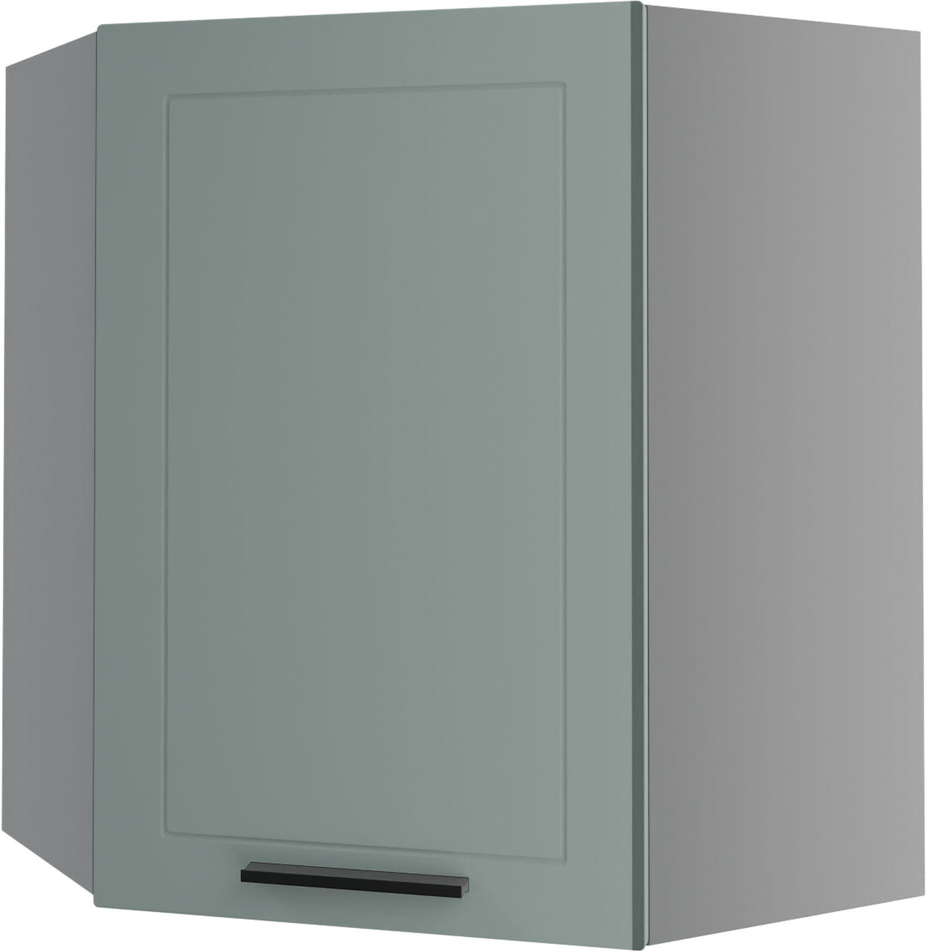 Bergamo Szafka Wisząca Narożna W10/60 Miętowy Mat