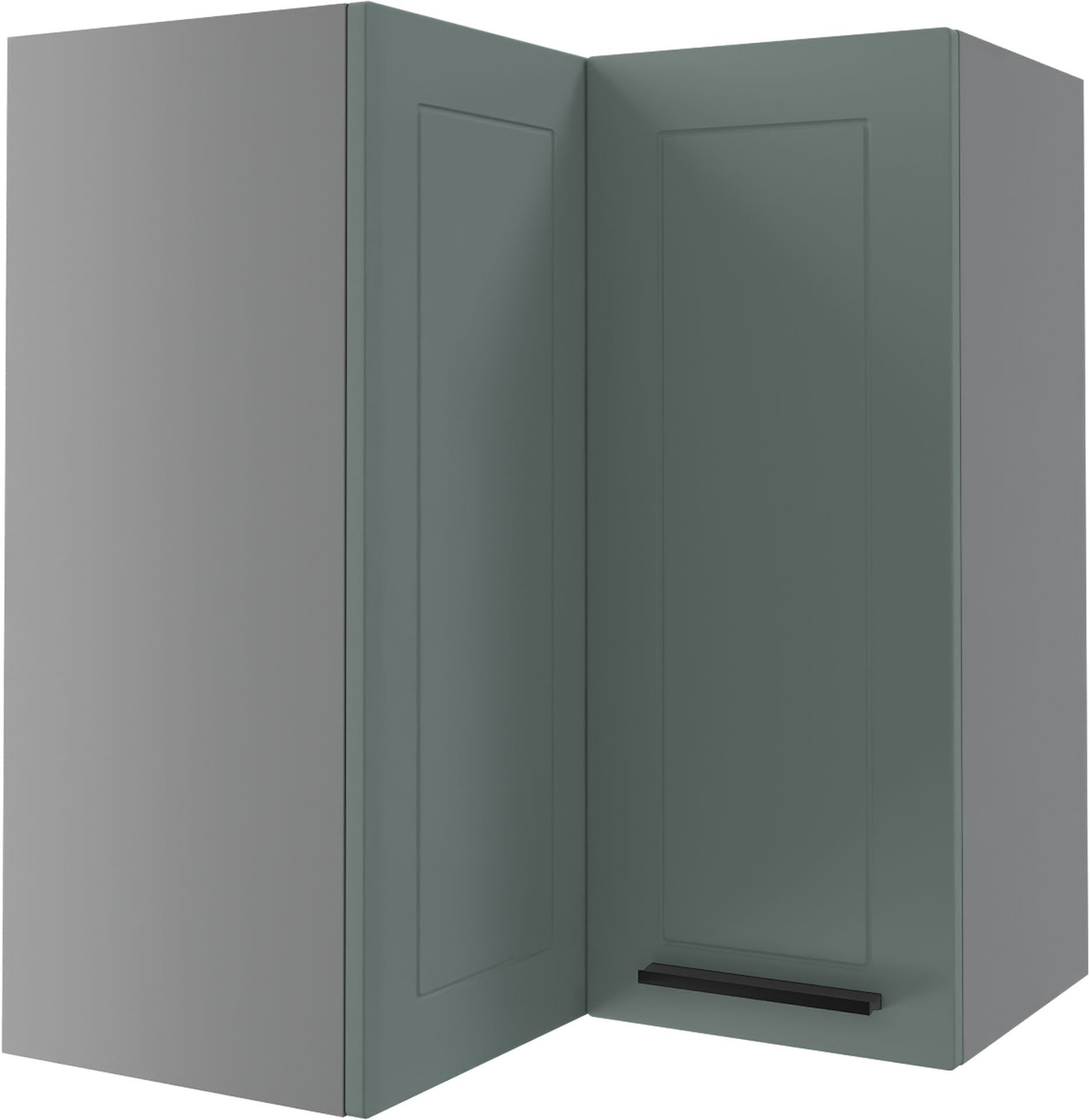 Bergamo Szafka Wisząca Narożna W12/60 Miętowy Mat