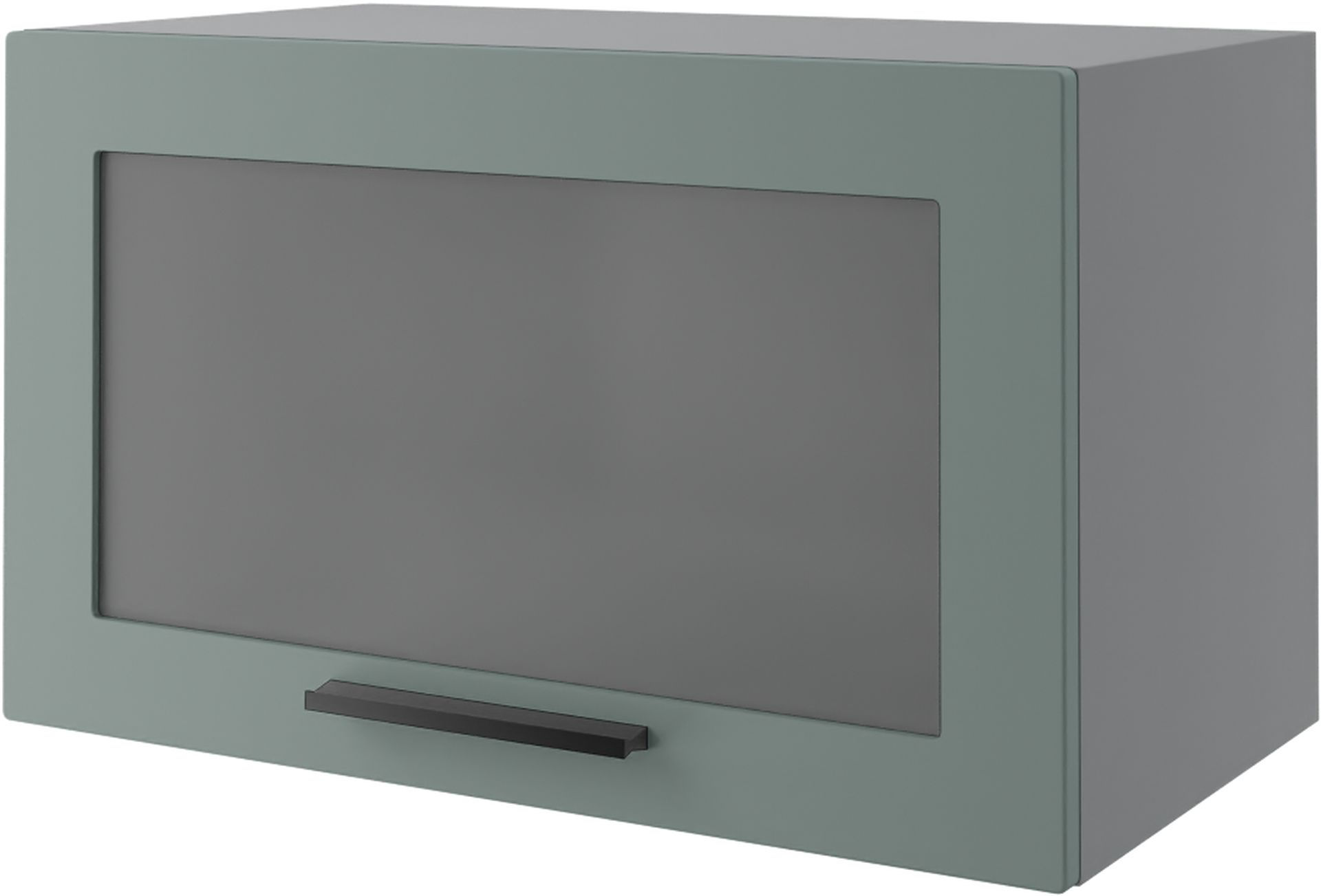 Bergamo Witryna Wisząca Niska W4Bs/60 Miętowy Mat