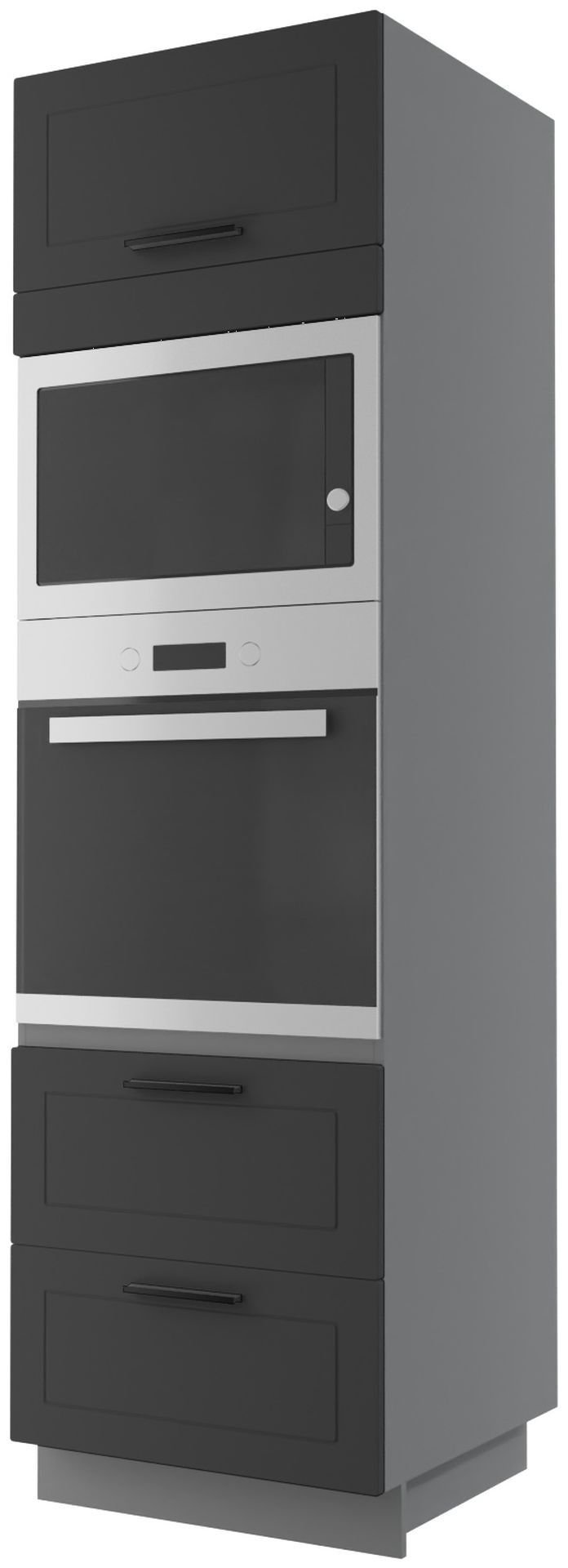 Bergamo Słupek Pod Zabudowę Piekarnika/Mikrofalówki D14/Ru/2E 284 Hettich Grafit Mat