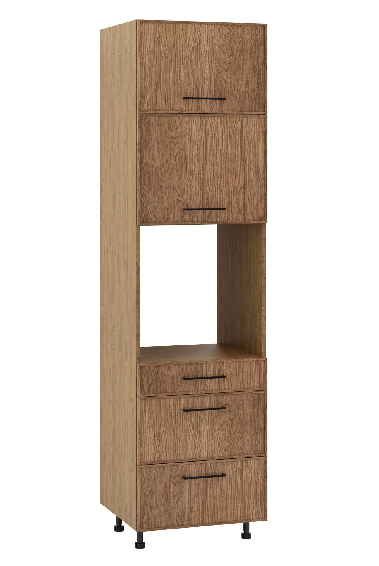 Asti Słupek Pod Zabudowę Piekarnika Dps3-60-220 Hk-Xs_Blum Fornir