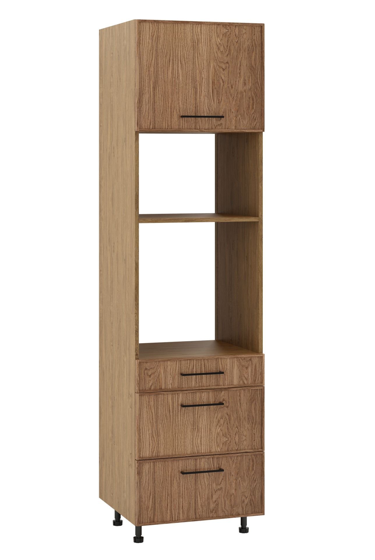 Asti Słupek Wysoki Pod Zabudowę Piekarnika/Microfali Dpps3-60-38-220_Modern Hk-Xs Fornir