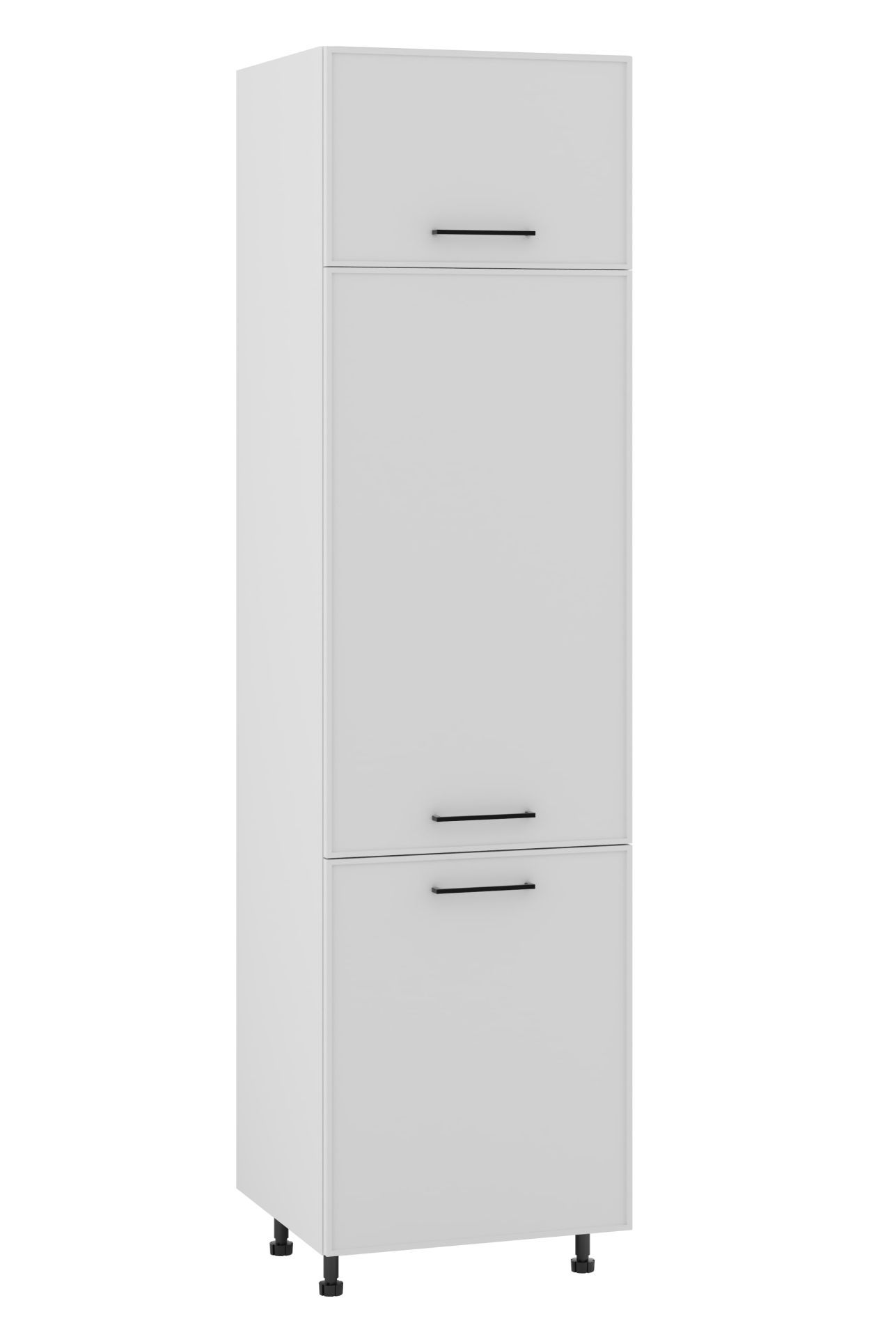 Asti Słupek Wysoki Pod Zabudowę Lodówki Dl-60-220 Hk-Xs Blum Biały Mat