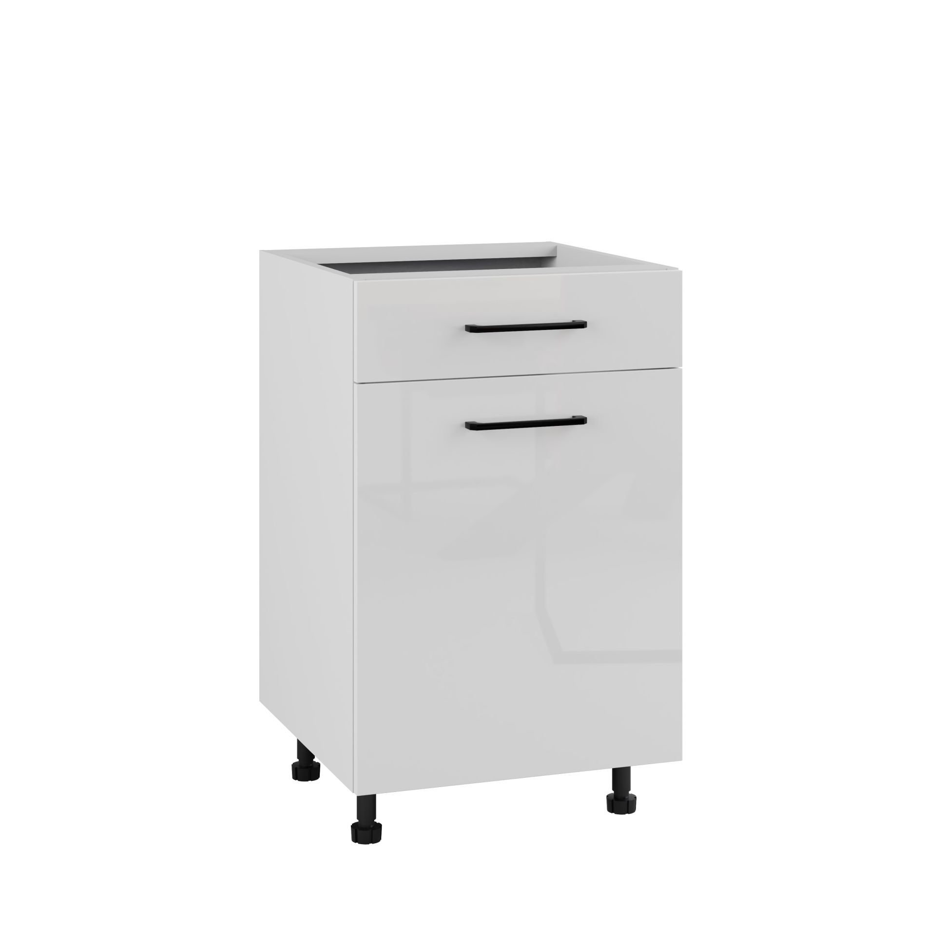 Siena Szafka Dolna D1S-50_Modern Biały Połysk