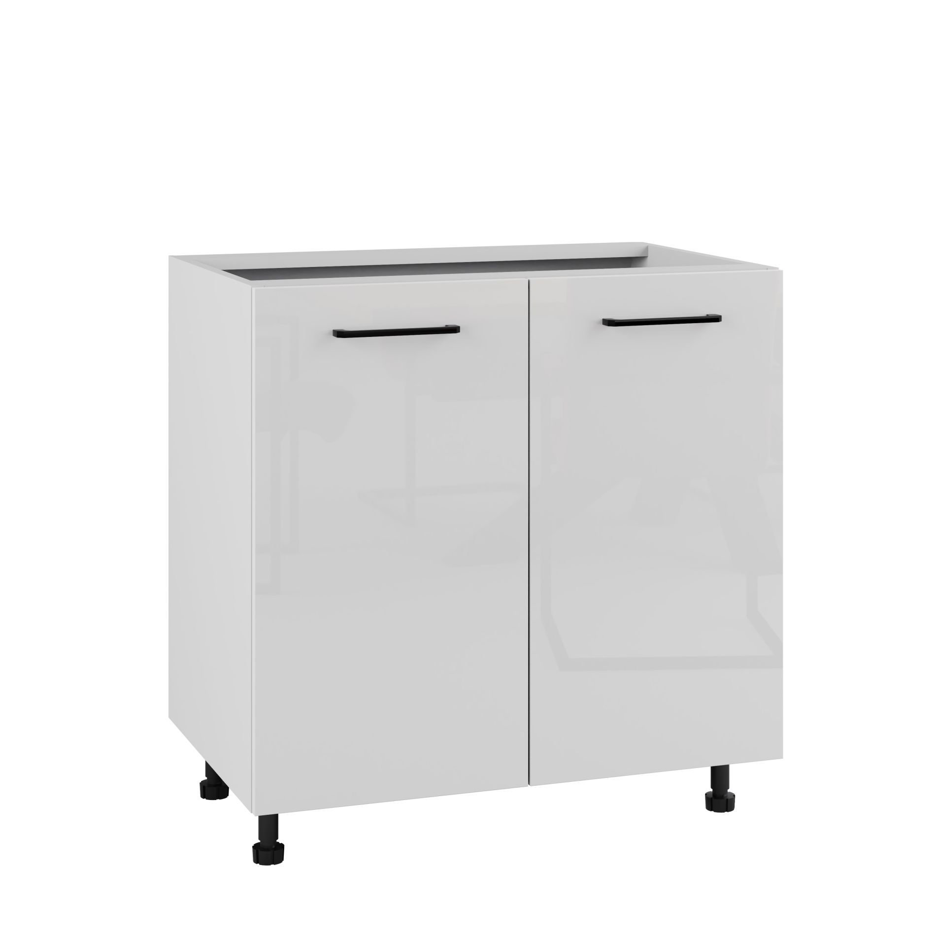 Siena Szafka Dolna D2-80 Biały Połysk