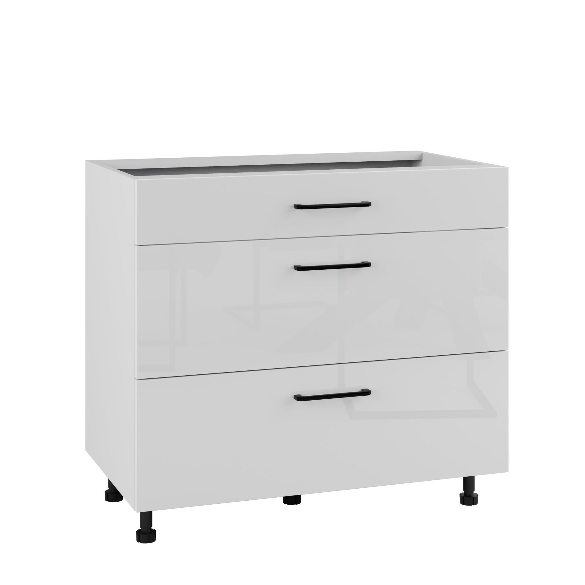 Siena Szafka Dolna Ds-90-2W-1N_Modern Biały Połysk