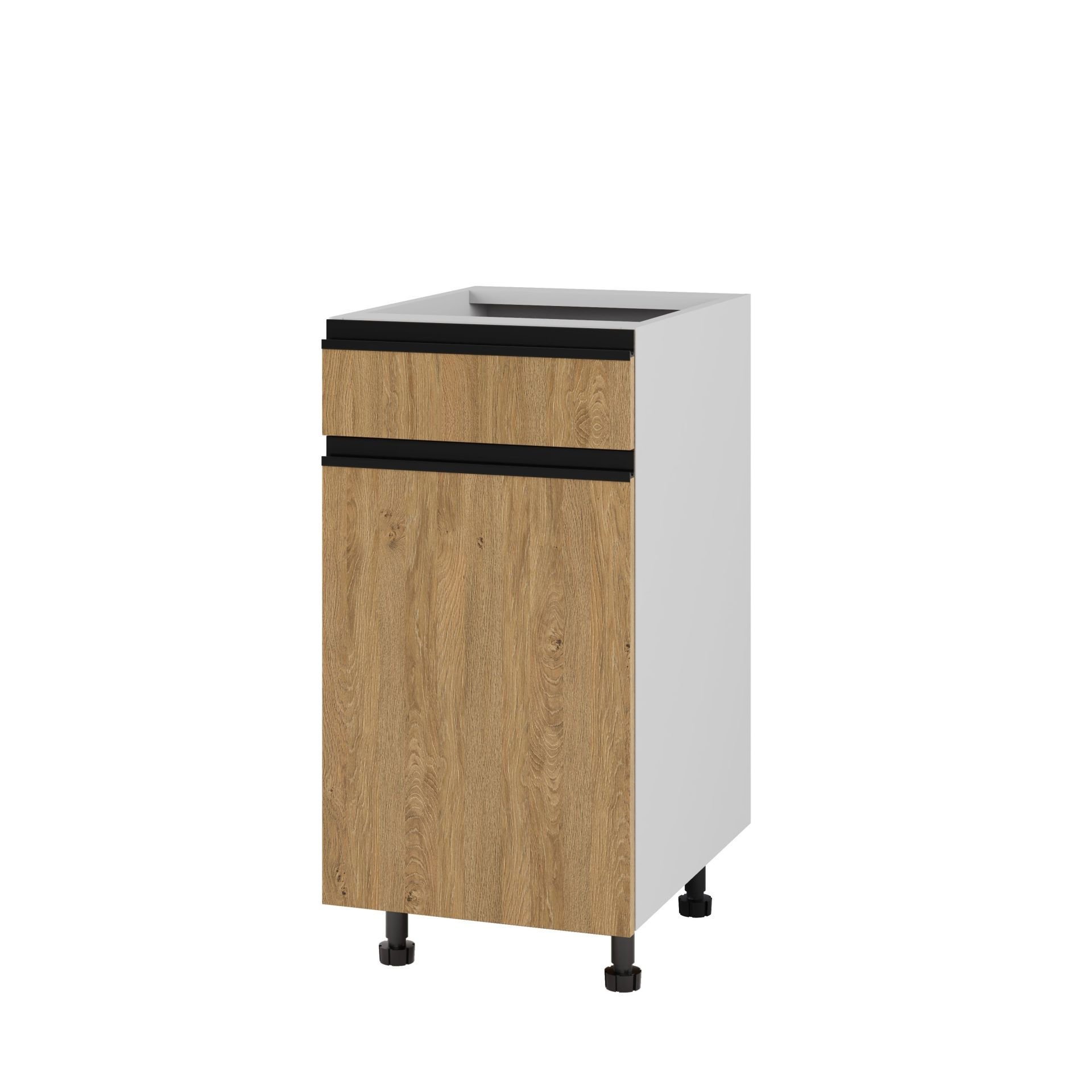 Bari Plus Szafka Dolna Lewa D1S-40_Modern Dąb Kamienny