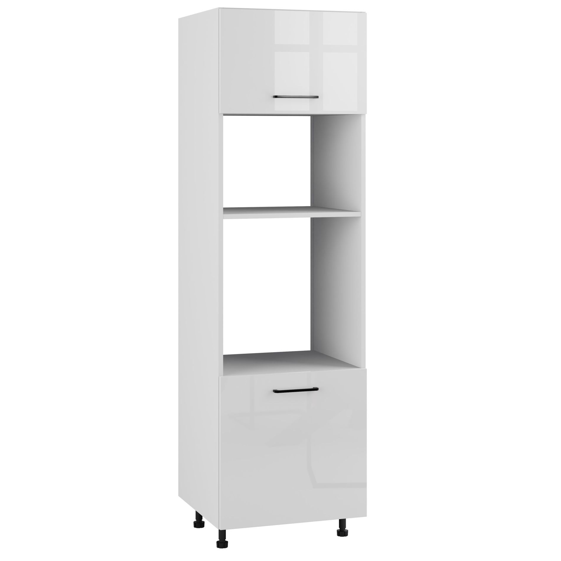 Siena Słupek Pod Zabudowę Piekarnika/Mikrofalówki Dpp-60-38-197 Hk-Xs Biały Połysk