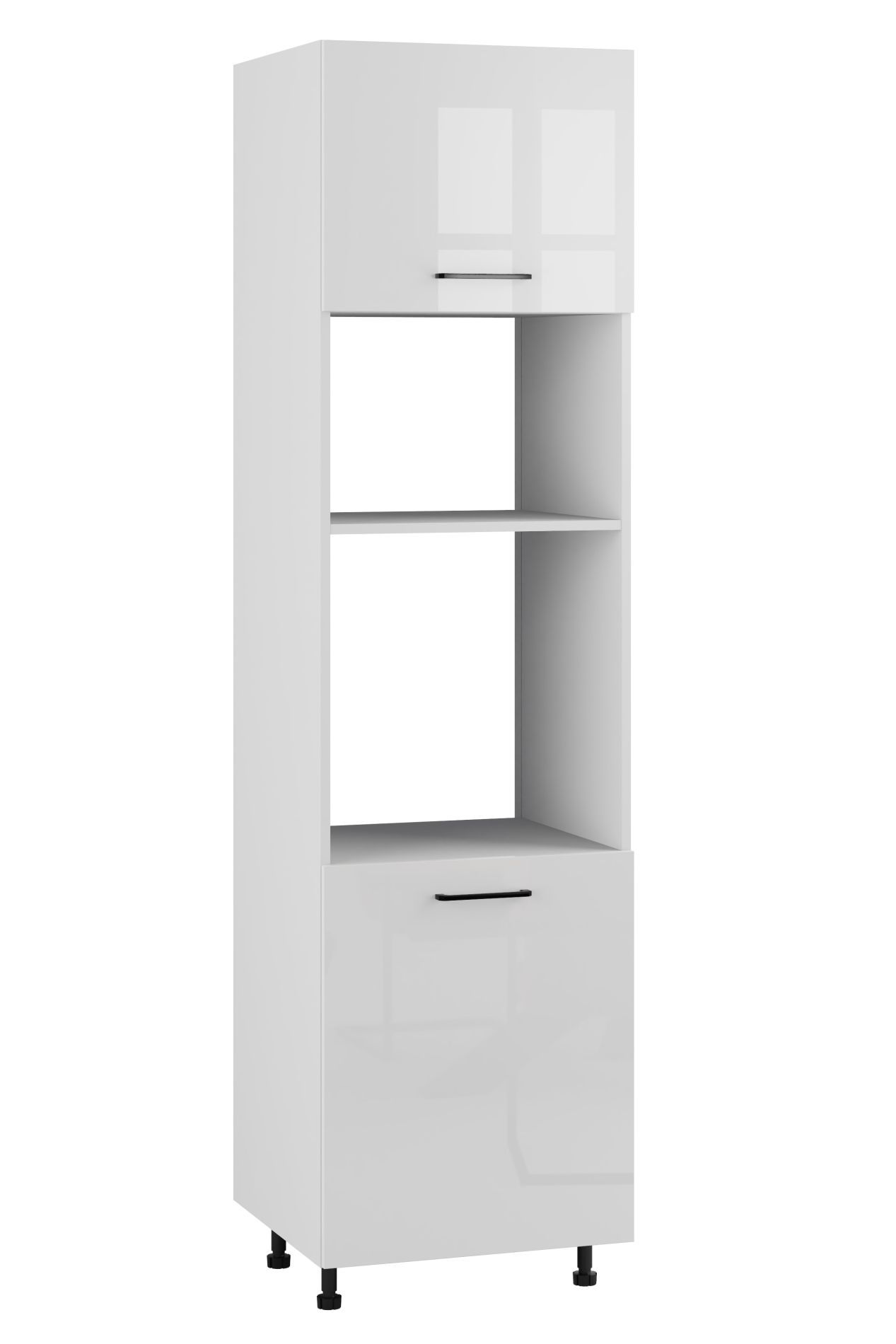 Siena Słupek Wysoki Pod Zabudowę Piekarnika/Mikrofalówki Dpp-60-38-220 Hk-Xs Biały Połysk