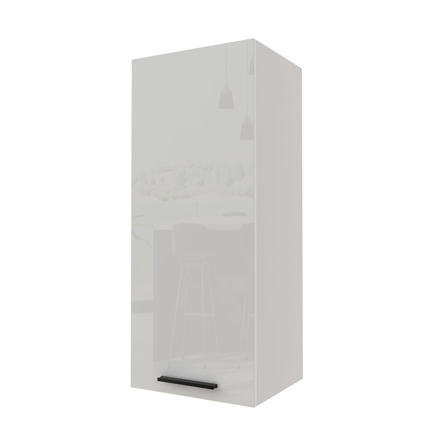 Torino Szafka Wisząca Wysoka W4/40 Biały Połysk