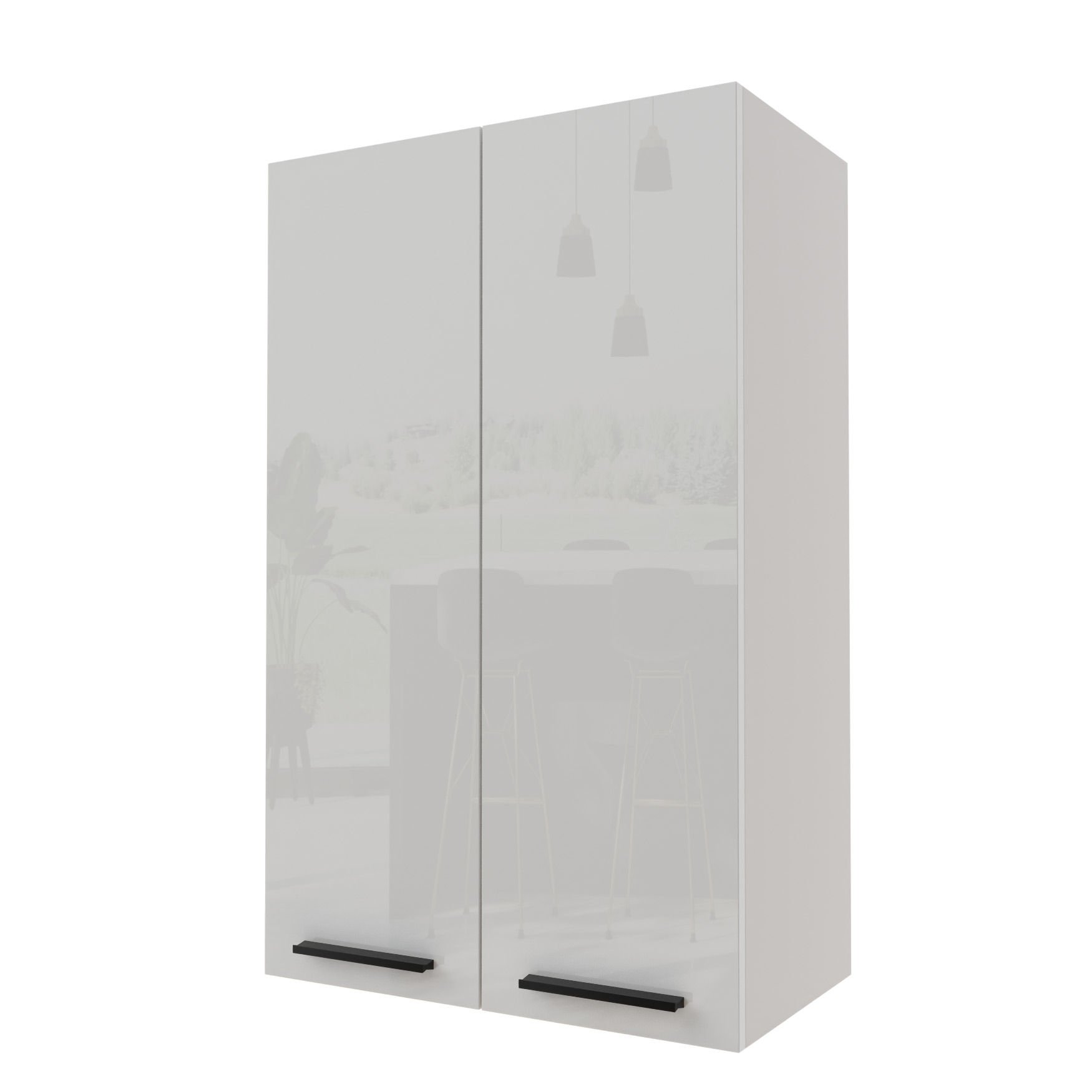 Torino Szafka Wisząca Wysoka W4/60 Biały Połysk